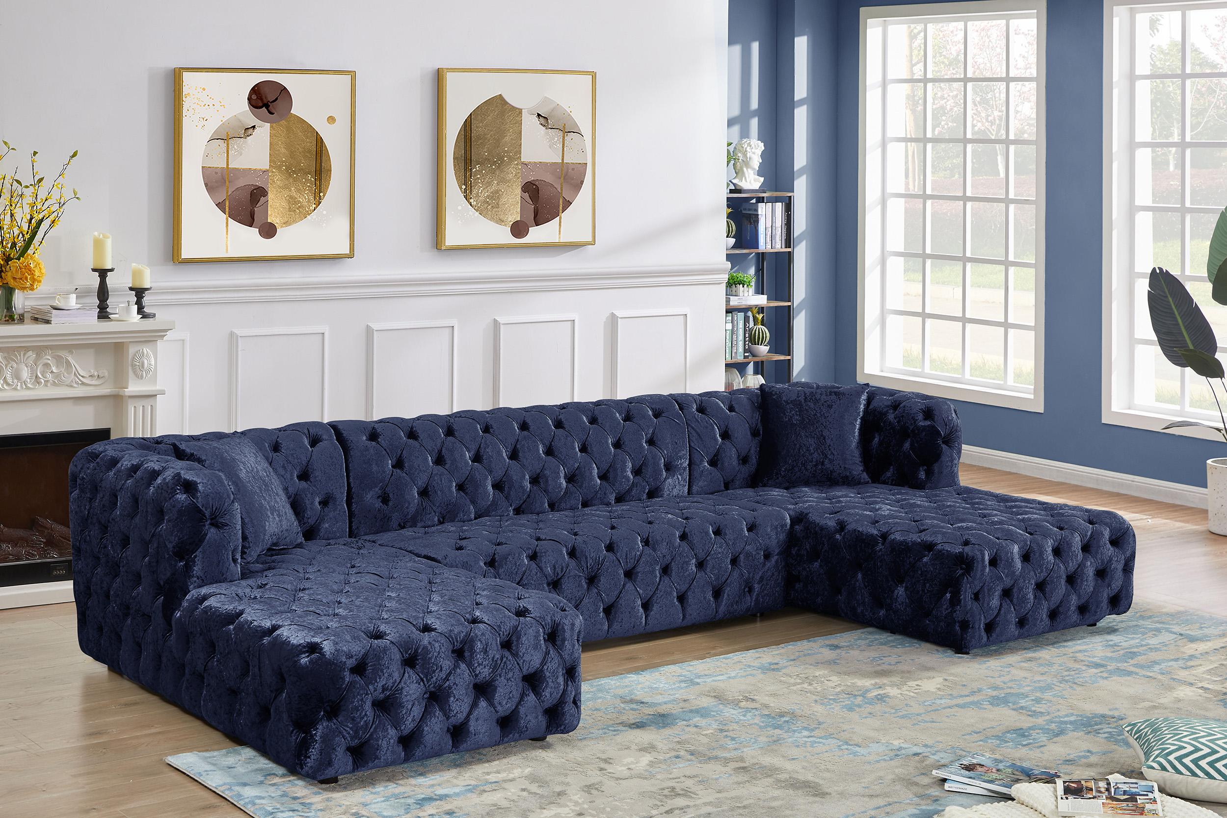

    
676Navy-Sectional Meridian Furniture Modular Sectional Sofa
