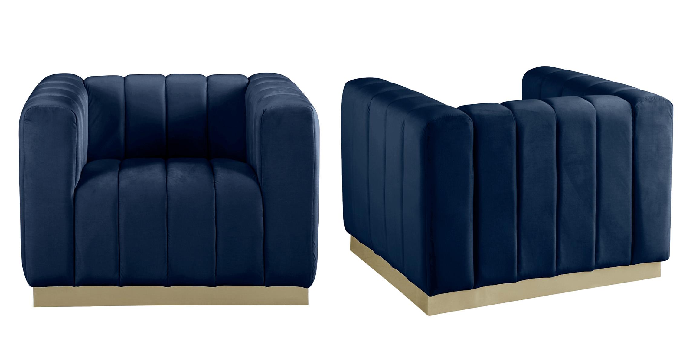 

    
Meridian Furniture MARLON 603Navy-C-Set-2 Arm Chair Set Navy/Gold 603Navy-C-Set-2
