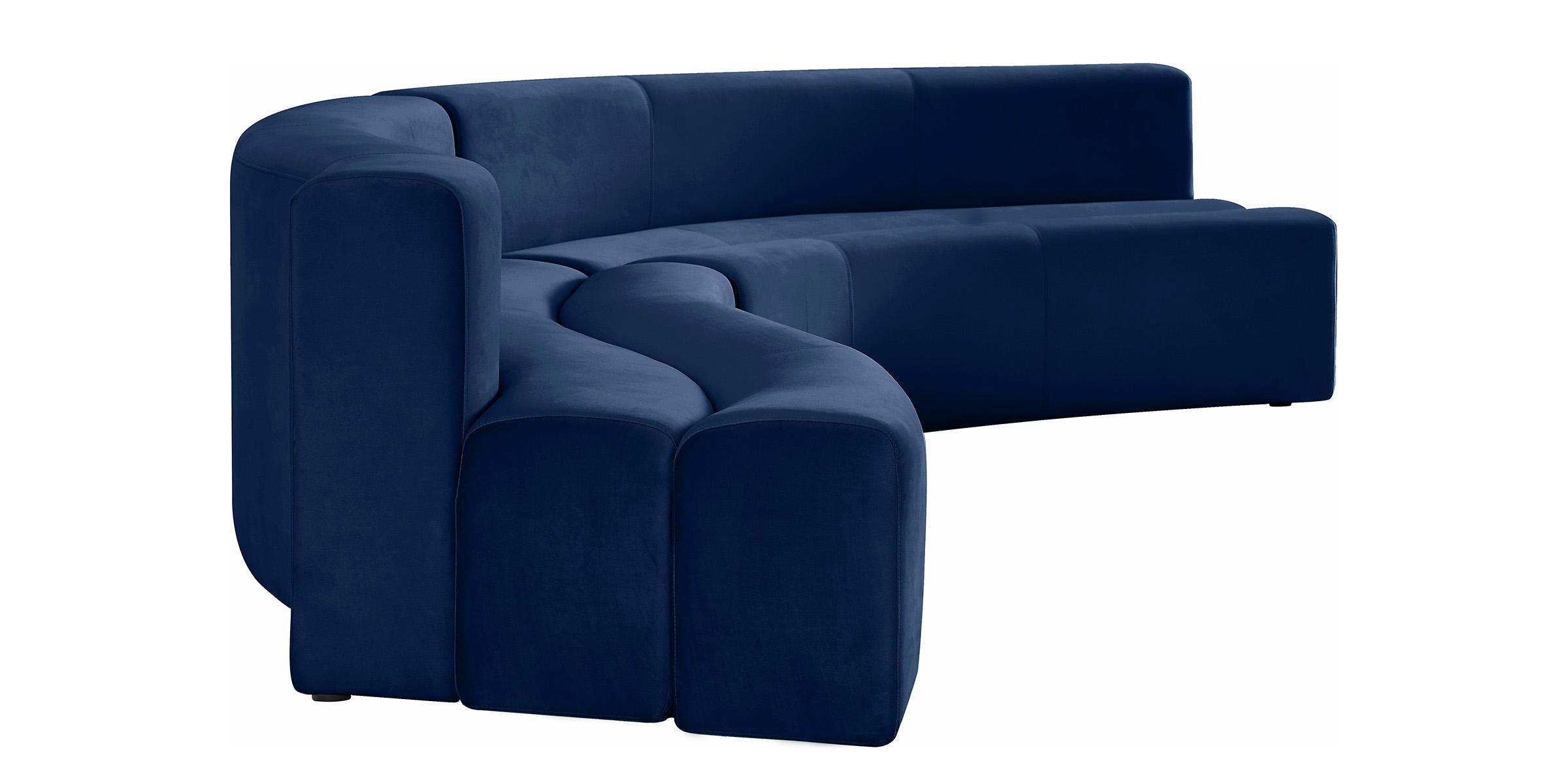 

        
Meridian Furniture Curl 624Navy-Sectional Sectional Sofa Navy Velvet 094308255873
