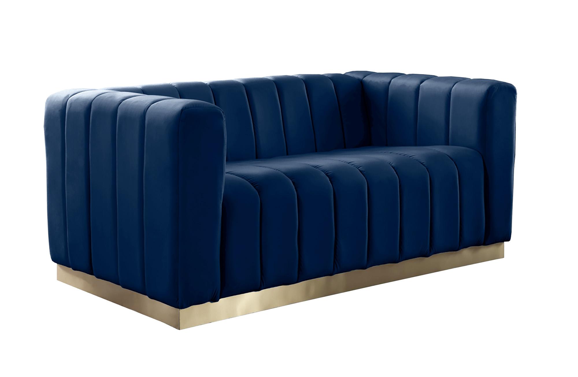 

    
Meridian Furniture MARLON 603Navy-S-Set-2 Sofa Set Navy/Gold 603Navy-S-Set-2
