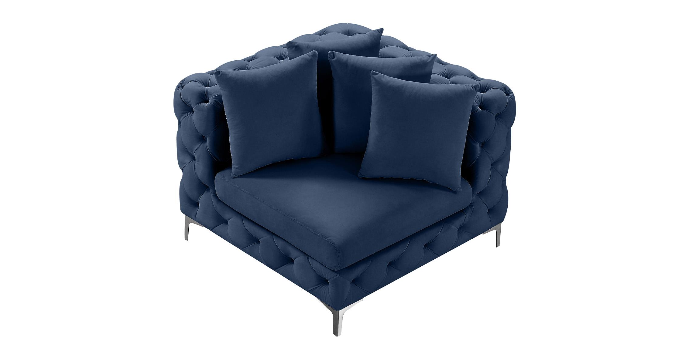 

        
Meridian Furniture TREMBLAY 686Navy-Corner Modular Corner Chair Navy Velvet 94308266077
