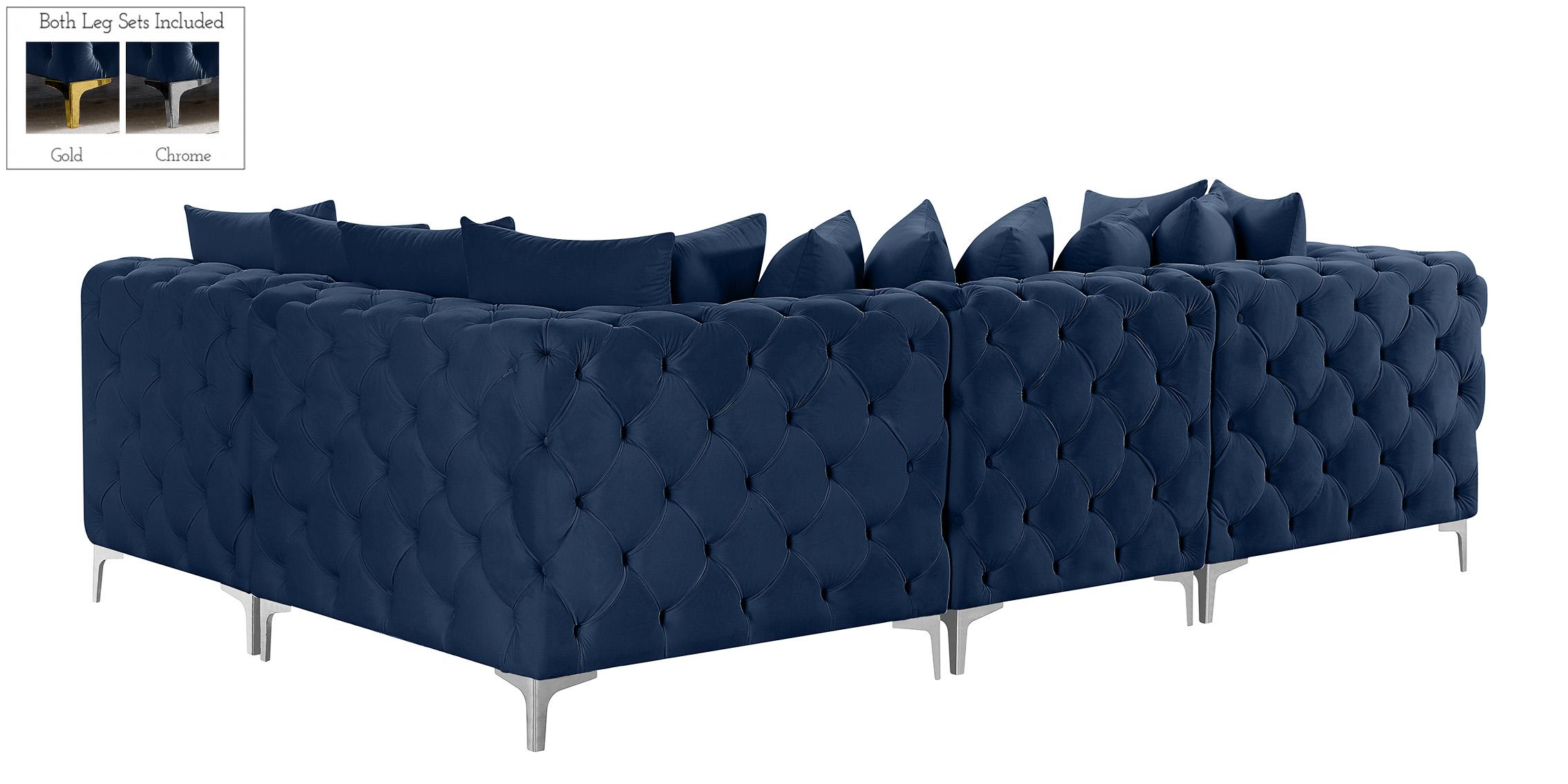 

    
686Navy-Sec4A Meridian Furniture Modular Sectional Sofa
