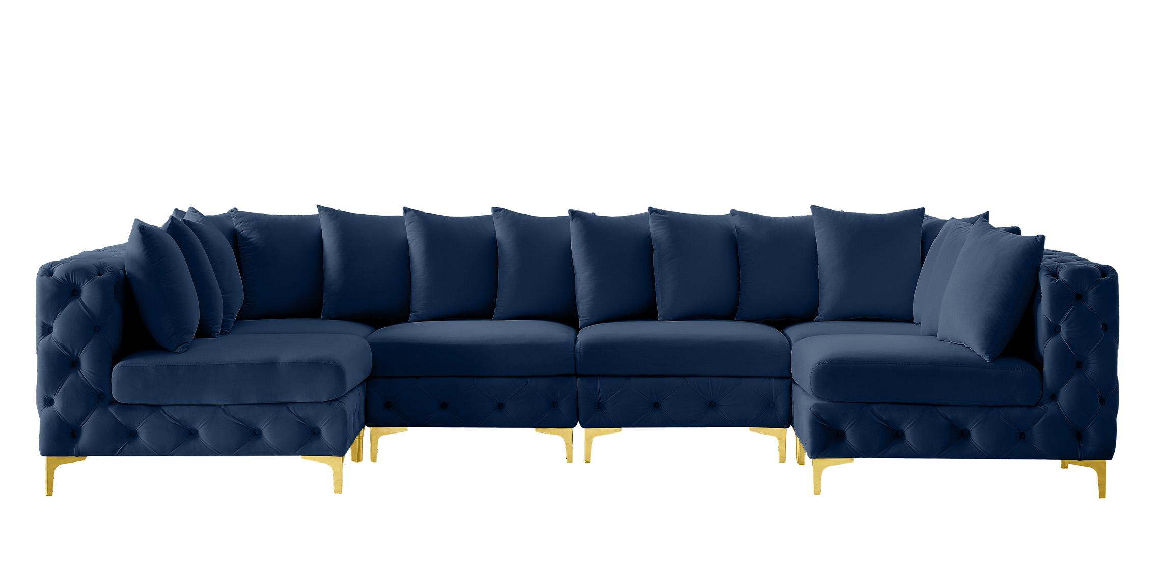 

    
686Navy-Sec6B Meridian Furniture Modular Sectional Sofa
