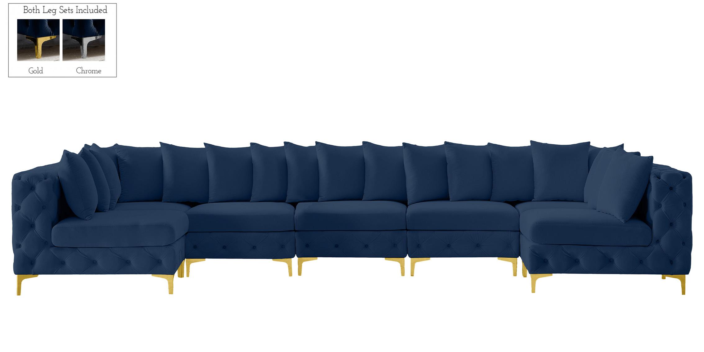 

    
686Navy-Sec7C Meridian Furniture Modular Sectional Sofa
