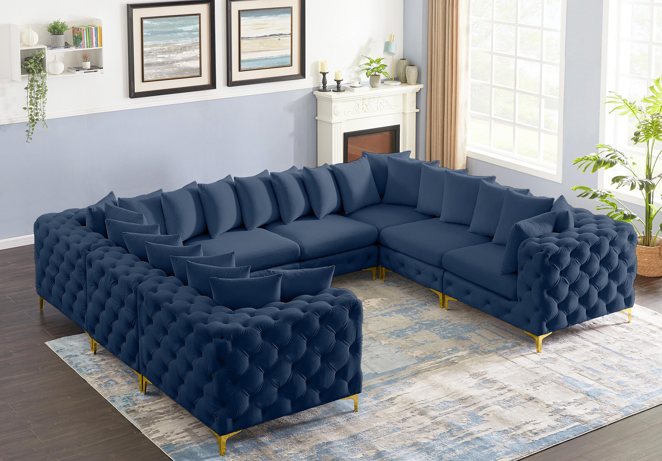 

    
686Navy-Sec8A Meridian Furniture Modular Sectional Sofa
