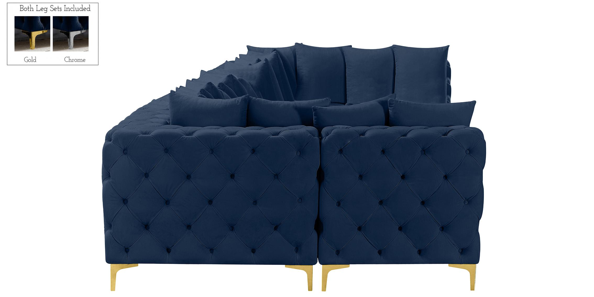 

        
Meridian Furniture TREMBLAY 686Navy-Sec8C Modular Sectional Sofa Navy Fabric 94308270159

