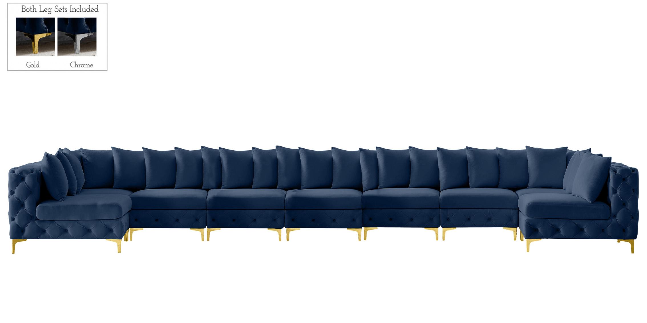 

    
686Navy-Sec9A Meridian Furniture Modular Sectional Sofa
