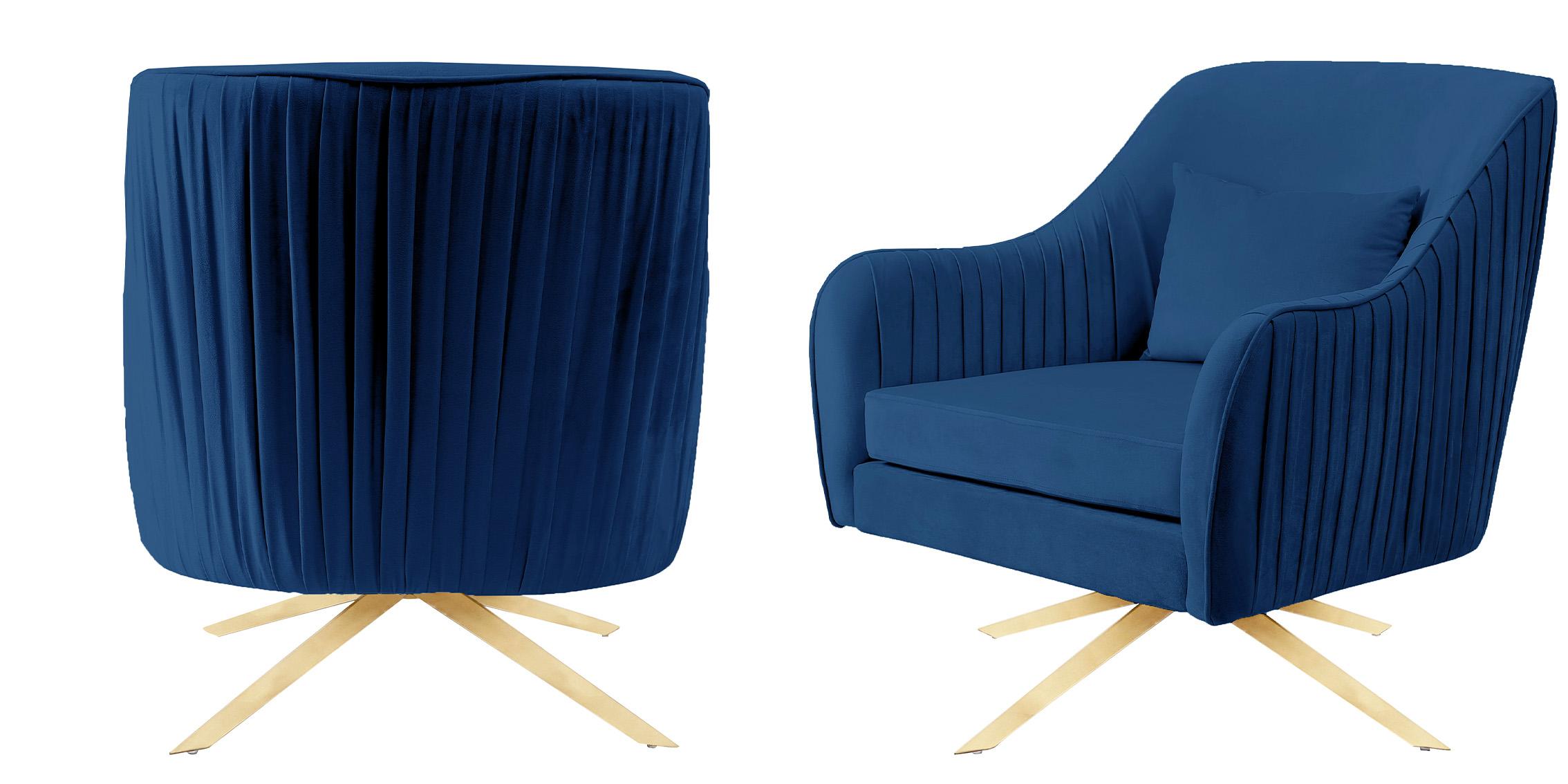 

    
 Order  Glam Navy Velvet Swivel Chair PALOMA 585Navy Meridian Contemporary Modern
