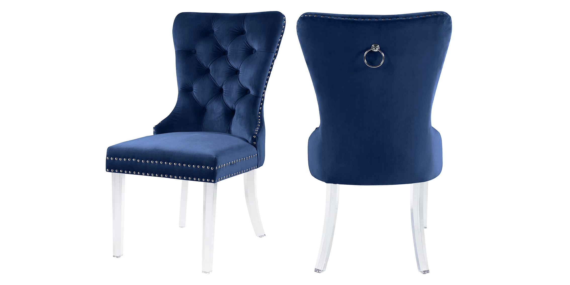 Meridian Furniture MILEY 746Navy-C Dining Chair Set