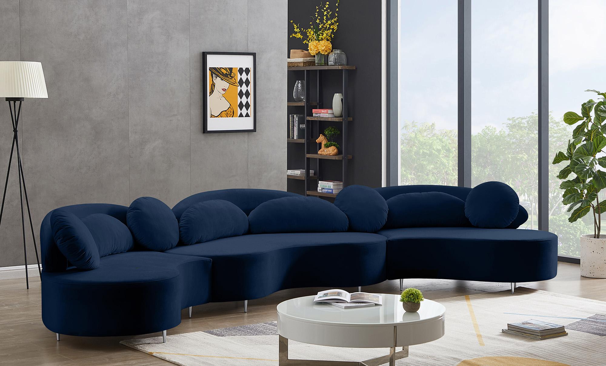 

    
Glam NAVY Velvet Sectional Sofa Vivacious 632Navy Meridian Contemporary Modern
