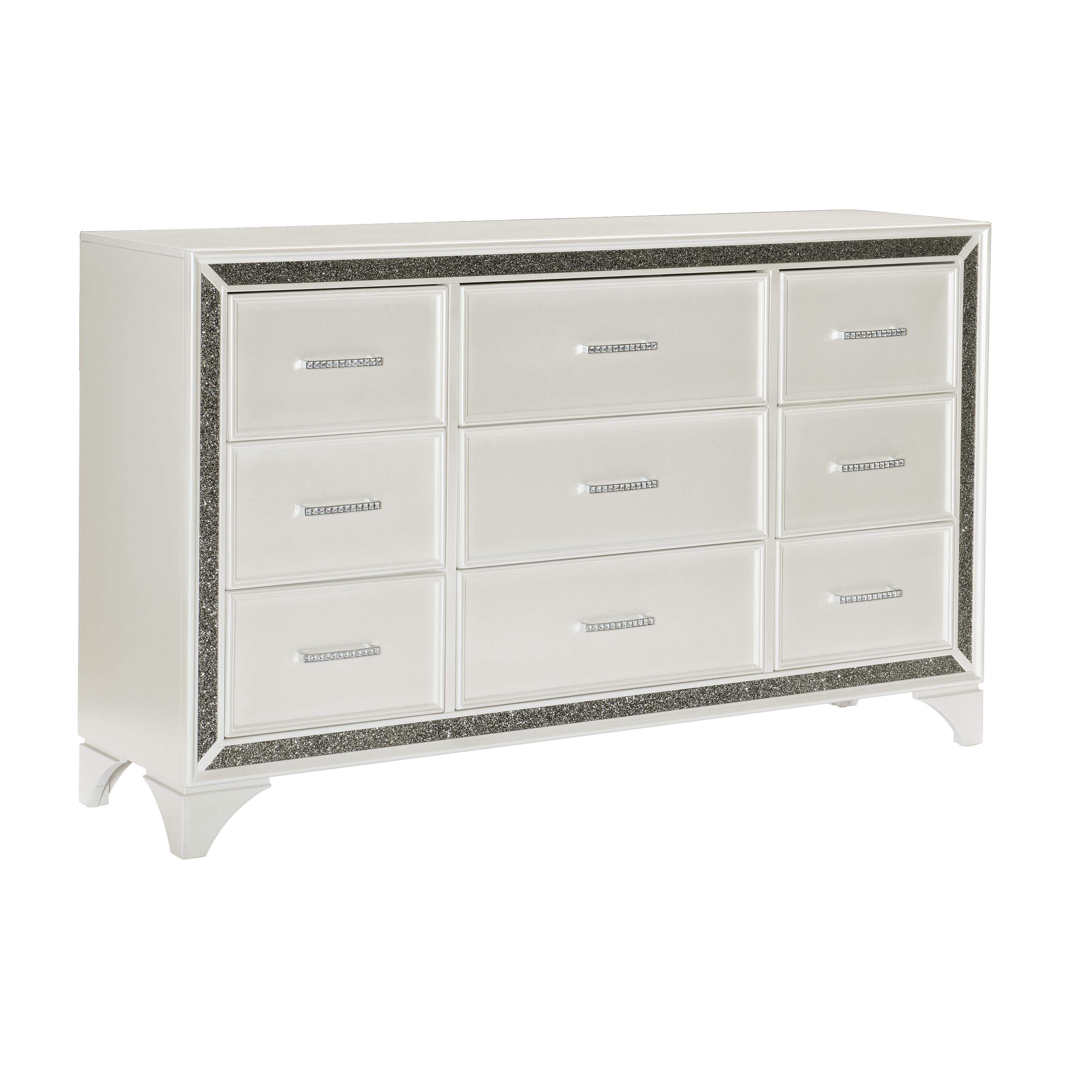 Modern Dresser 1572W-5 Salon 1572W-5 in Pearl White 