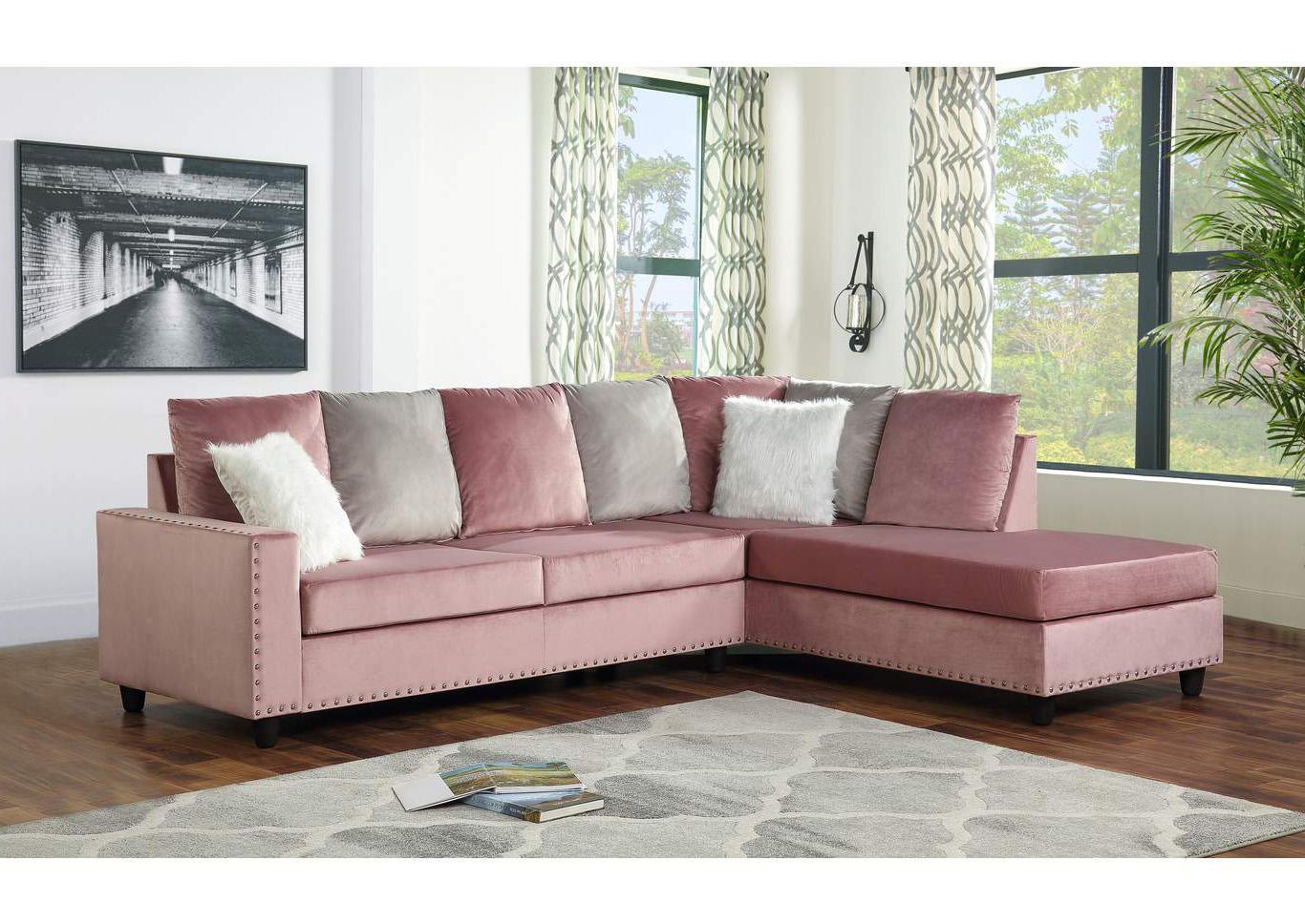 

    
Galaxy Home Furniture MARTHA Sectional Sofa Pink GHF-808857602206
