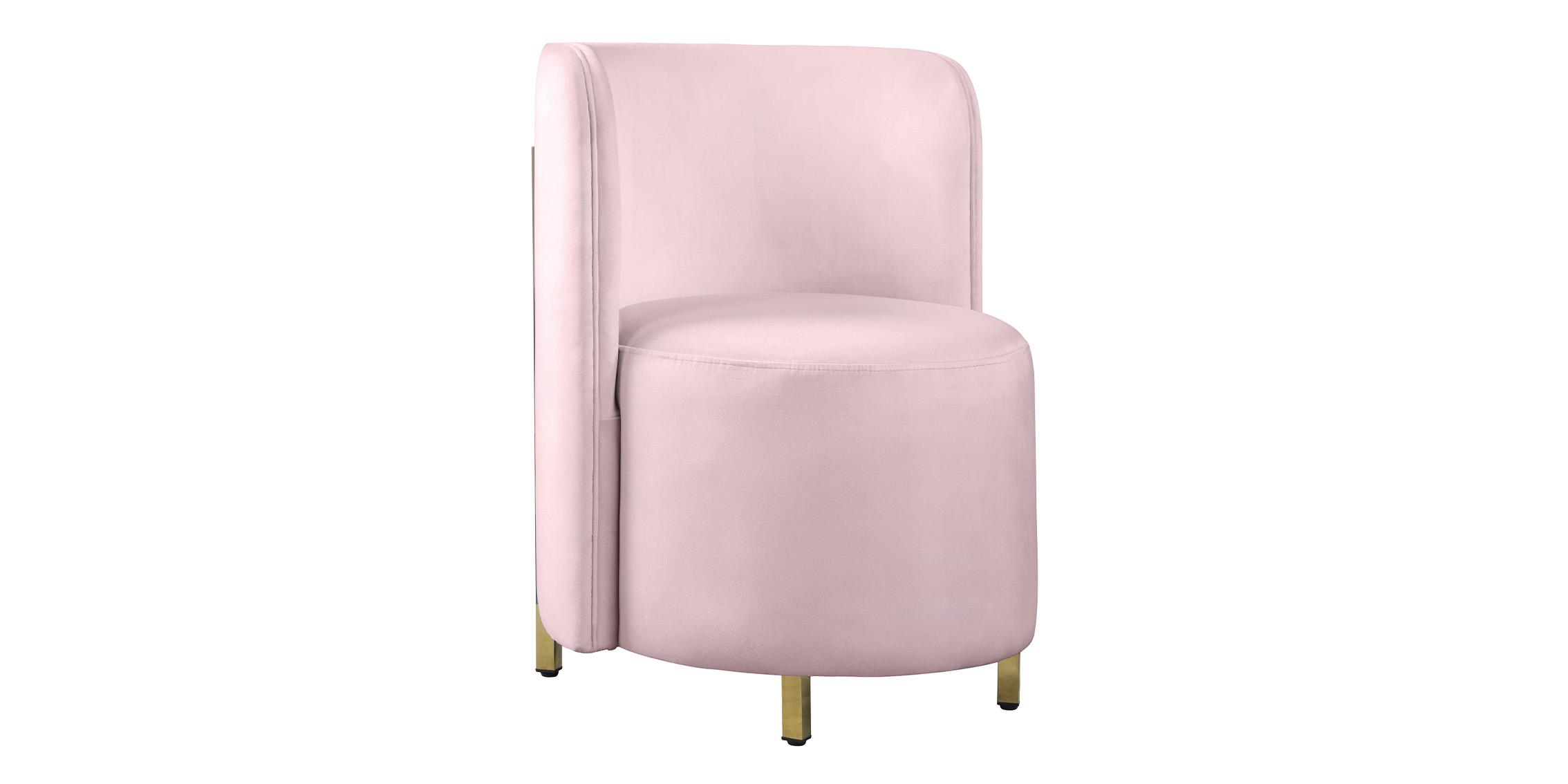 Contemporary, Modern Accent Chair ROTUNDA 518Pink-C 518Pink-C in Pink Velvet