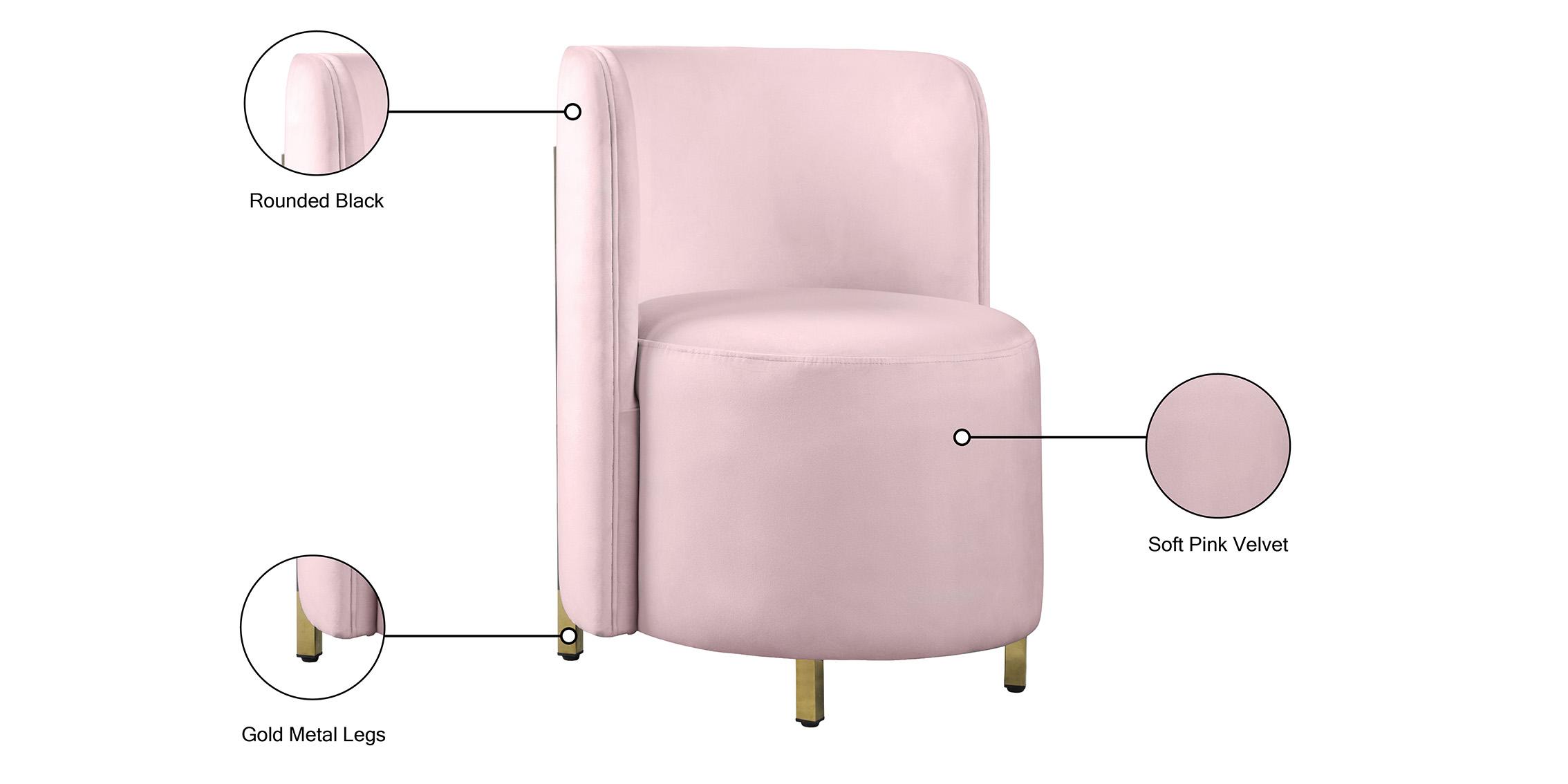 

    
518Pink-C Glam PINK Velvet Accent Chair ROTUNDA 518Pink-C Meridian Modern Contemporary
