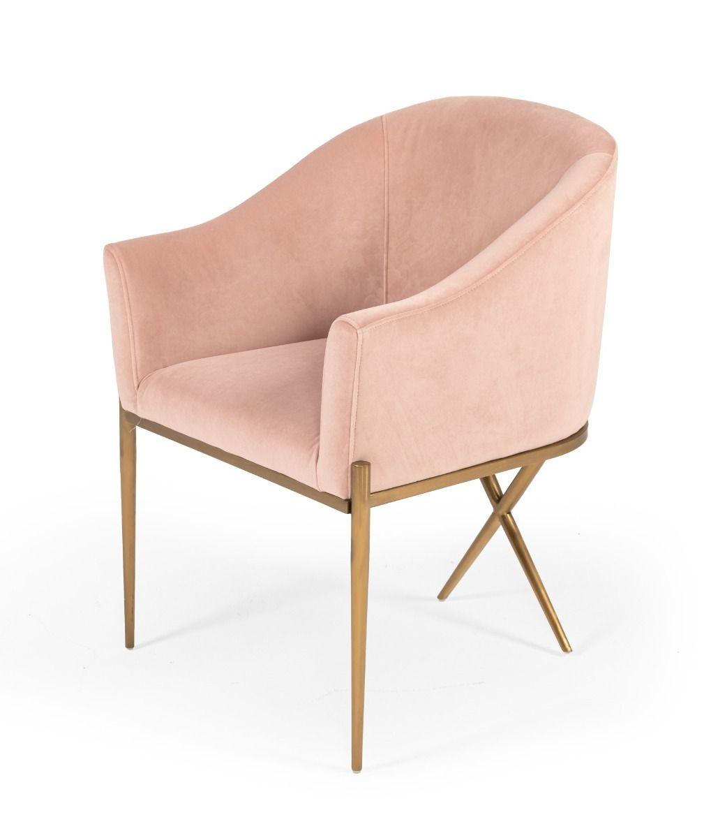 

    
Glam Pink Velvet Accent Chair Set 2Pcs Modrest Mancos VIG Modern Contemporary
