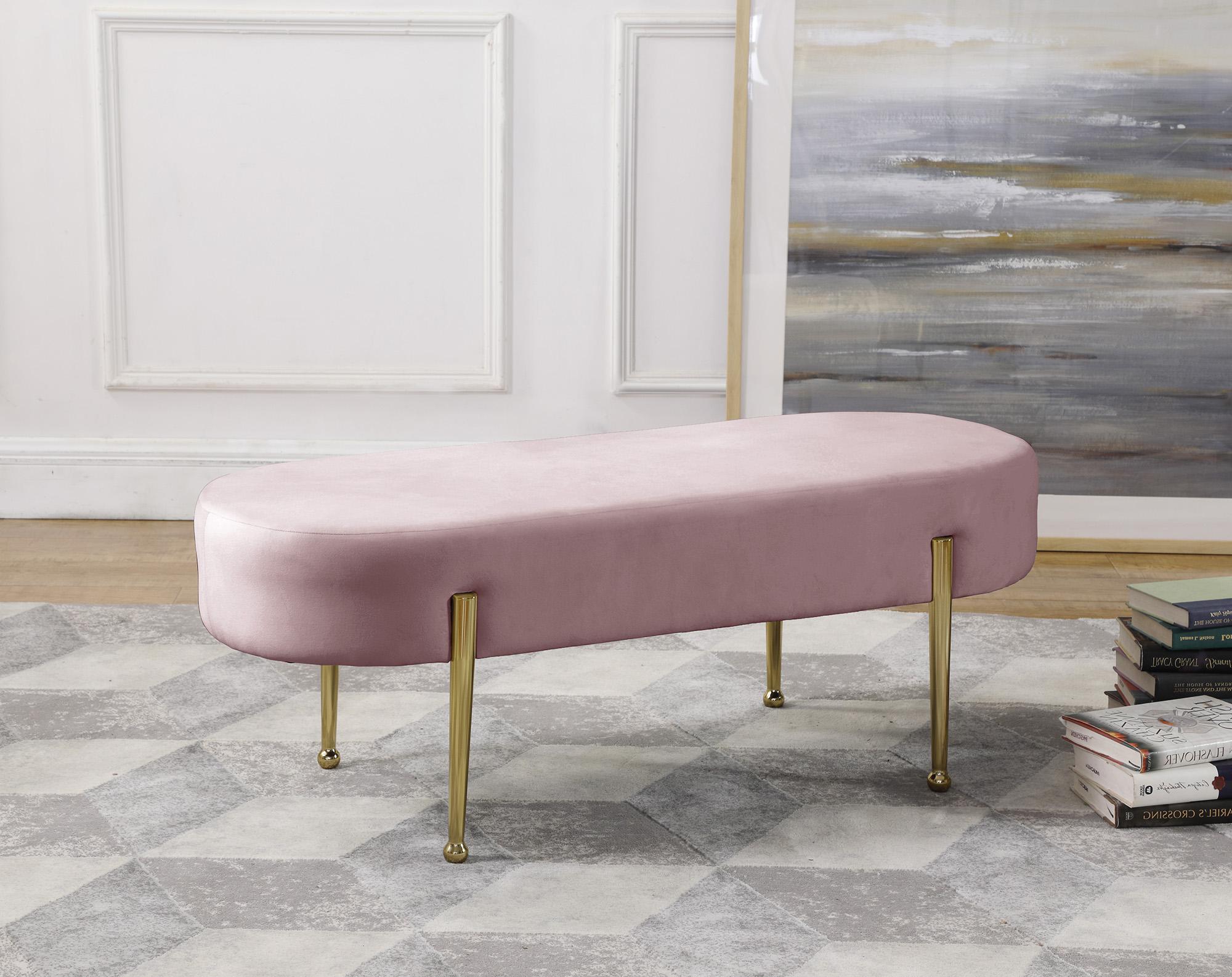 

    
Glam Pink Velvet Bench GIA 107Pink Meridian Contemporary Modern
