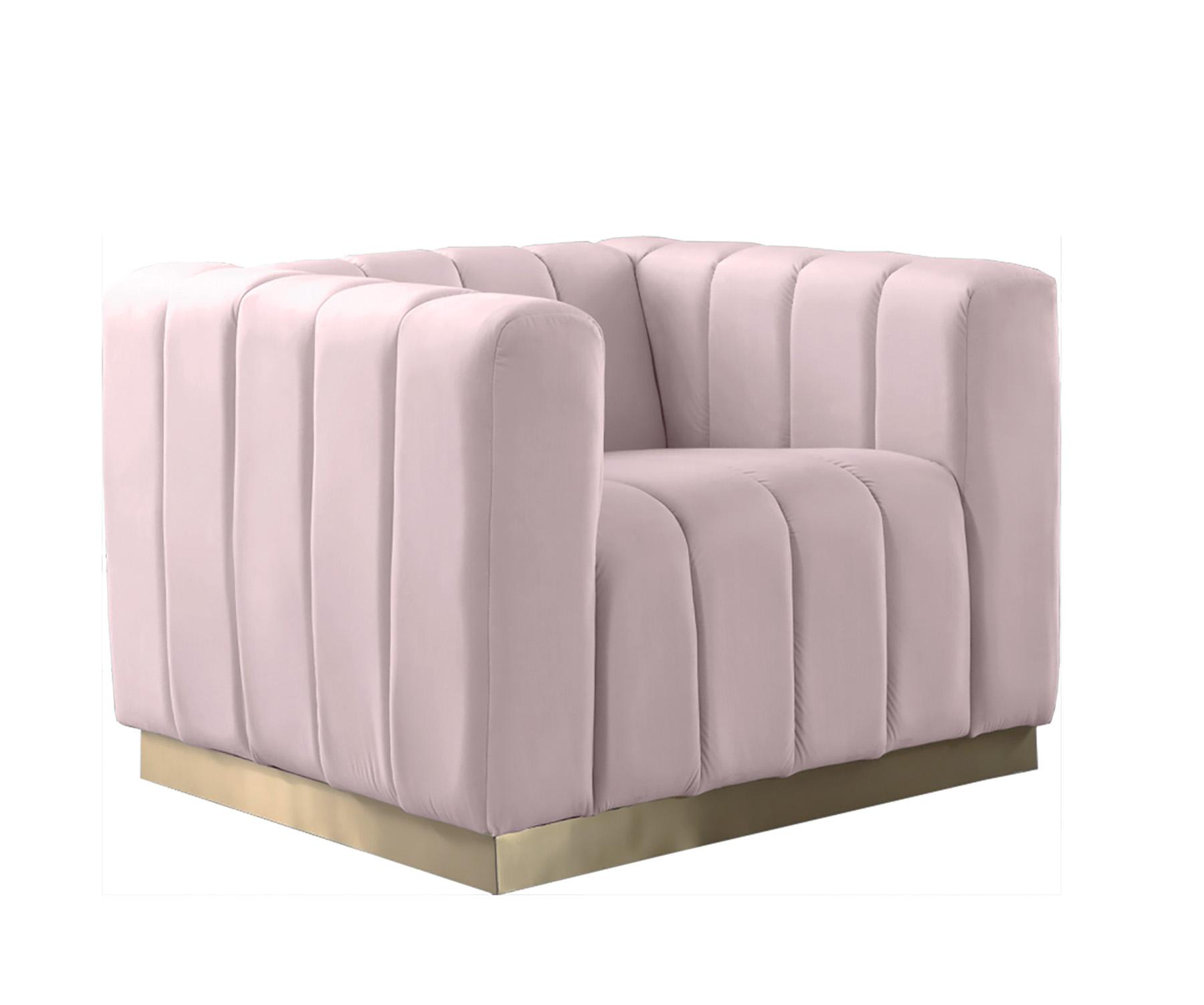 

    
603Pink-C-Set-2 Meridian Furniture Arm Chair Set
