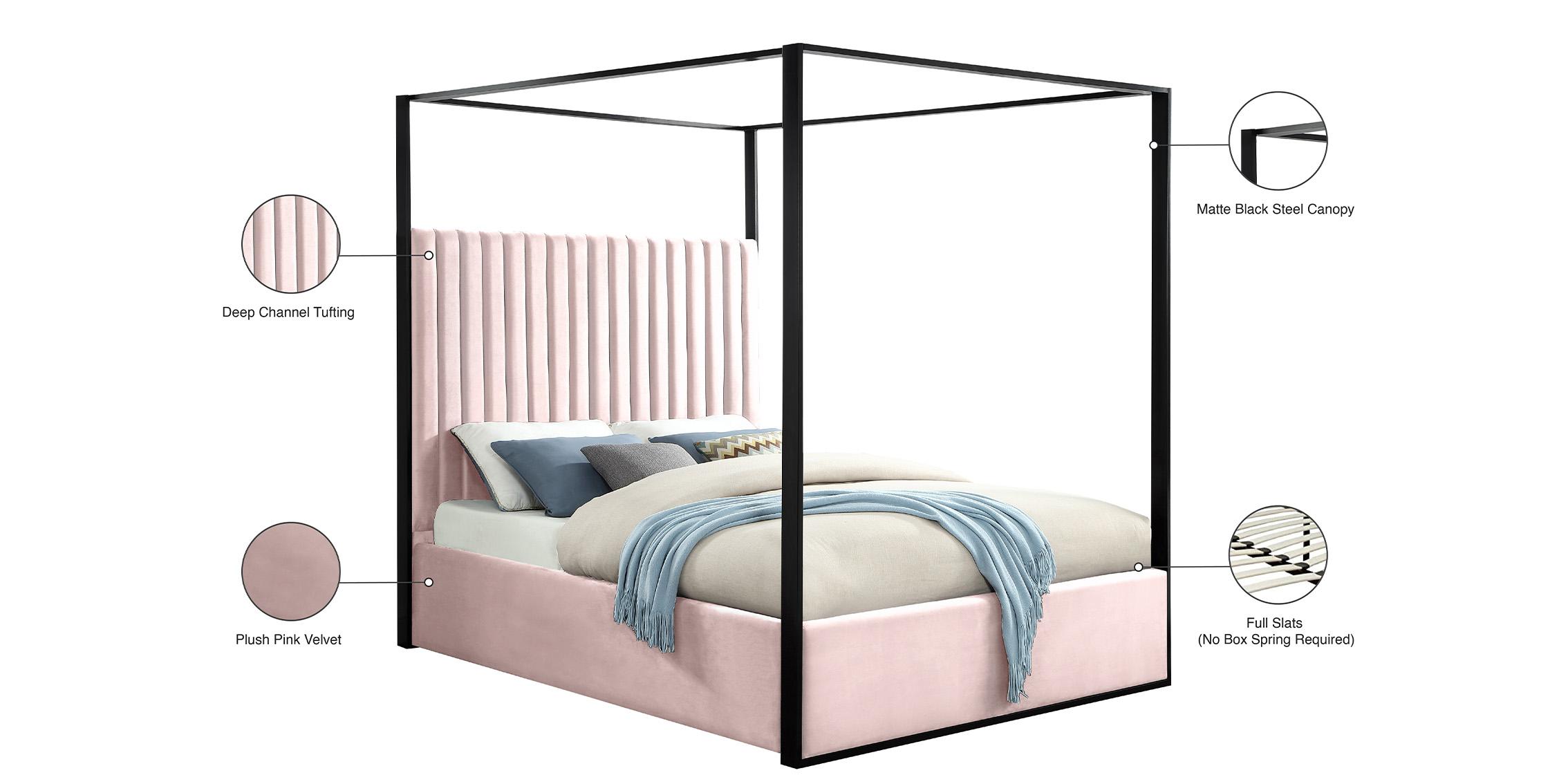 

    
JaxPink-K Meridian Furniture Canopy Bed

