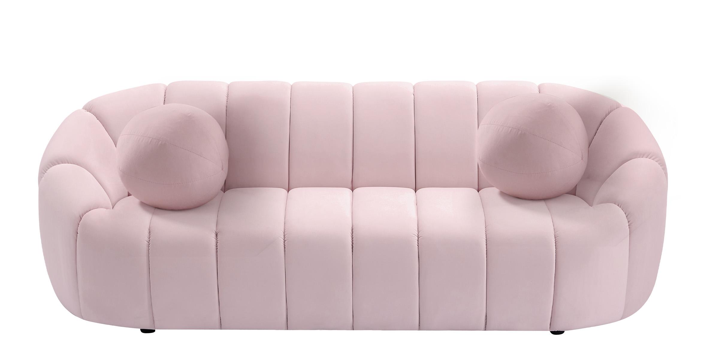 

    
 Order  Glam PINK Velvet Channel Tufted Sofa Set 2P ELIJAH 613Pink Meridian Contemporary
