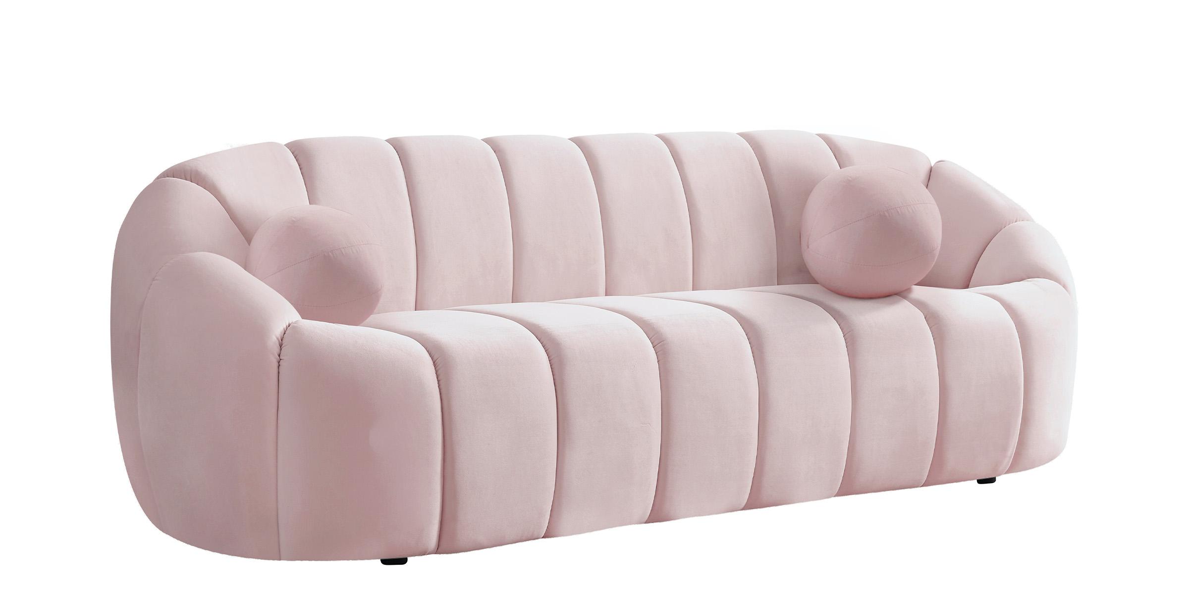 

    
Meridian Furniture ELIJAH 613Pink-S Sofa Set Pink 613Pink-Set-3
