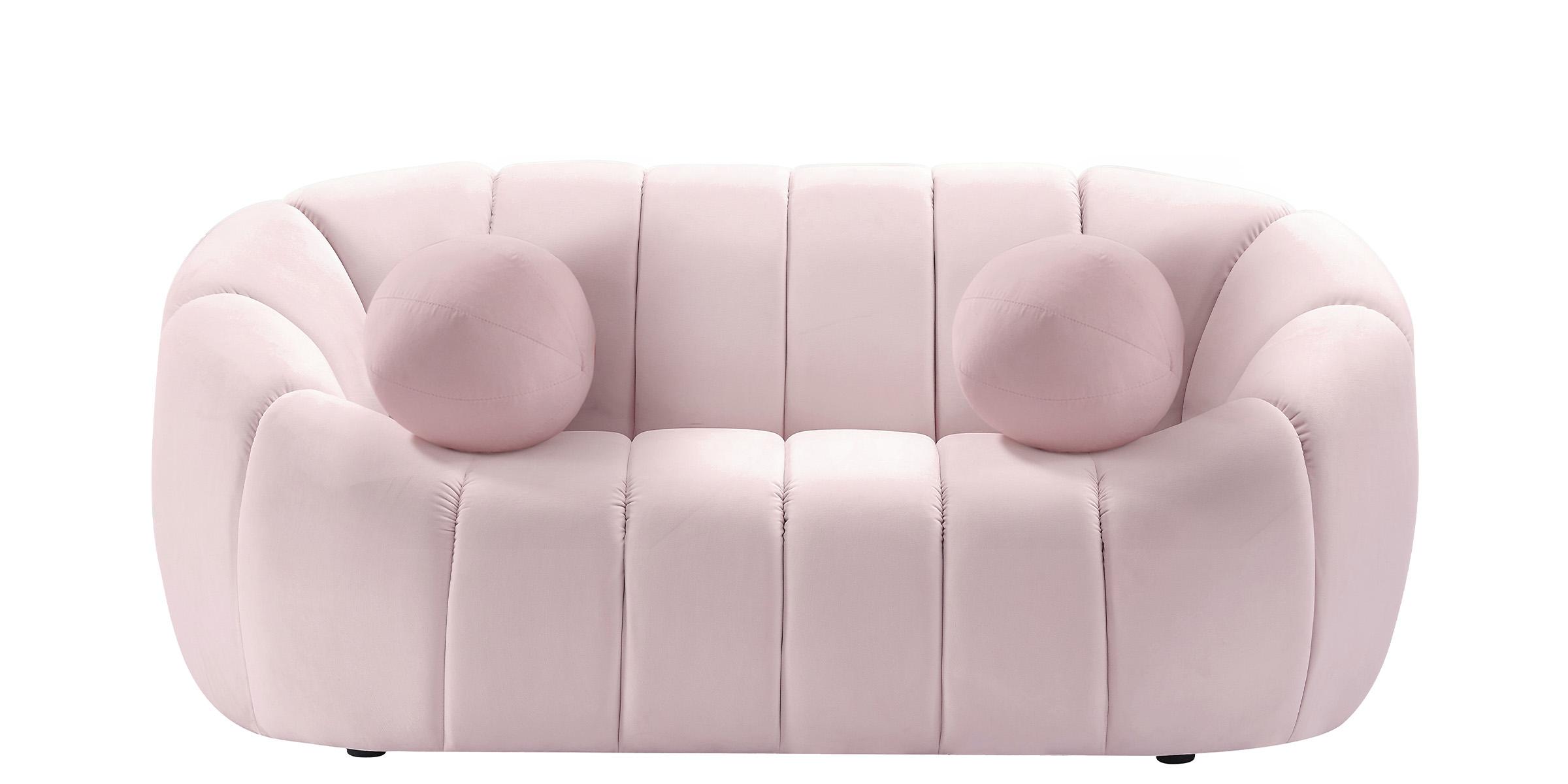 

    
613Pink-Set-3 Glam PINK Velvet Channel Tufted Sofa Set 3P ELIJAH 613Pink Meridian Contemporary
