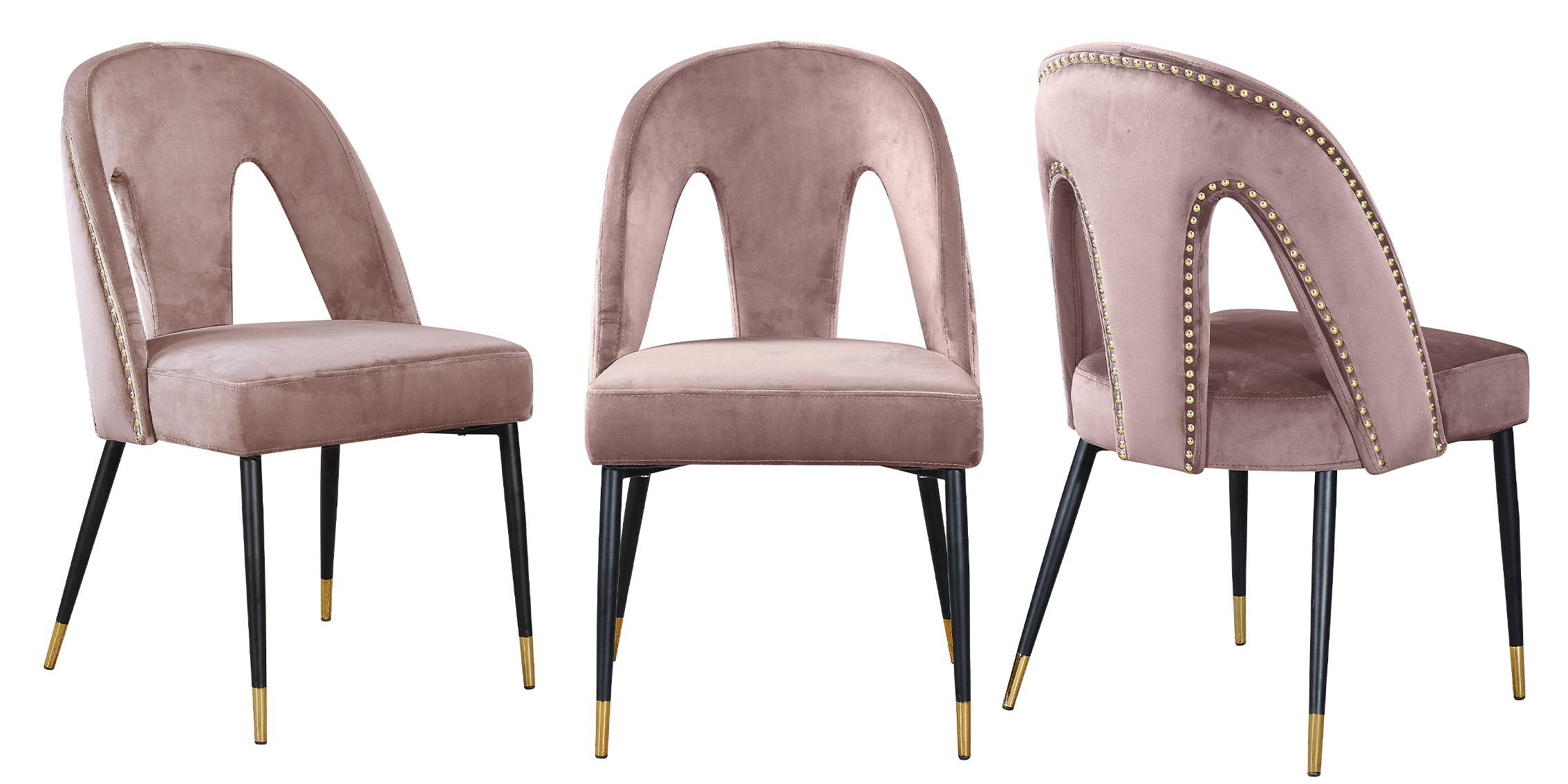 

        
Meridian Furniture AKOYA 794Pink-C Dining Chair Set Pink Velvet 647899953156
