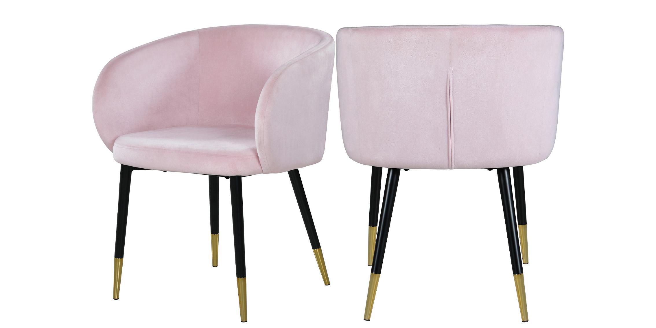

        
Meridian Furniture LOUISE 733Pink Dining Chair Set Chrome/Pink Velvet 704831404784
