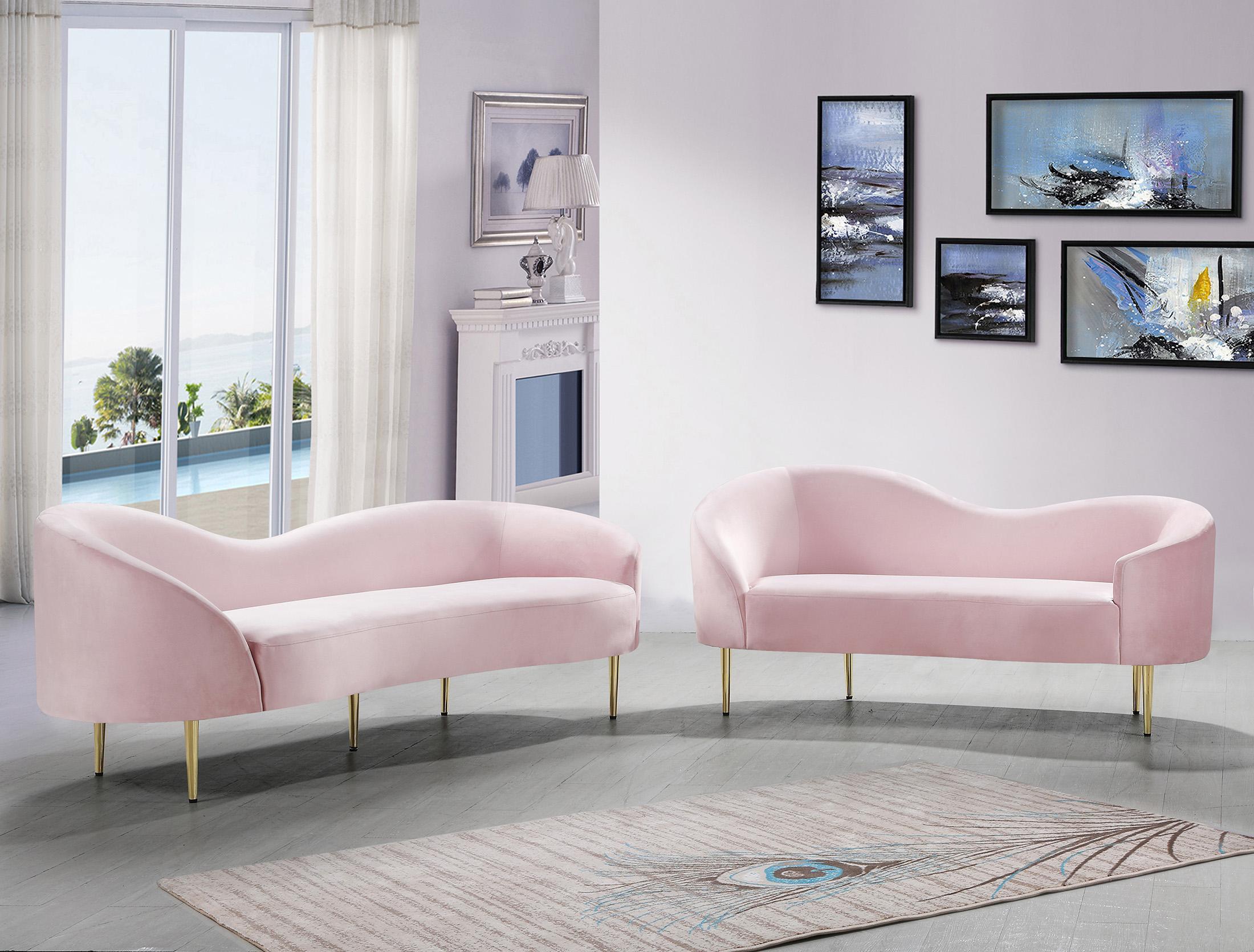 

    
659Pink-L Meridian Furniture Loveseat
