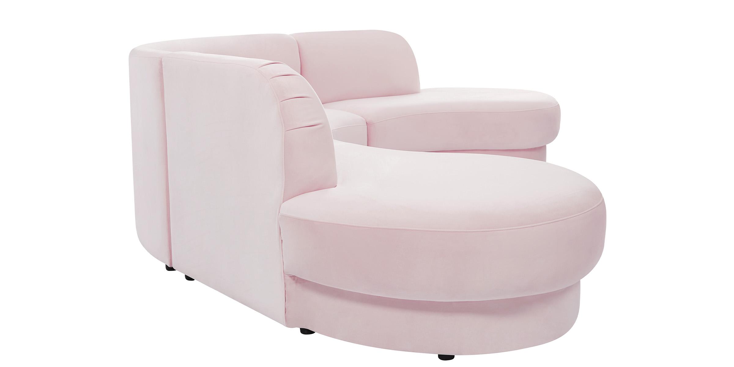 

    
628Pink-Sectional Glam PINK Velvet Sectional Sofa Rosa 628Pink Meridian Contemporary Modern
