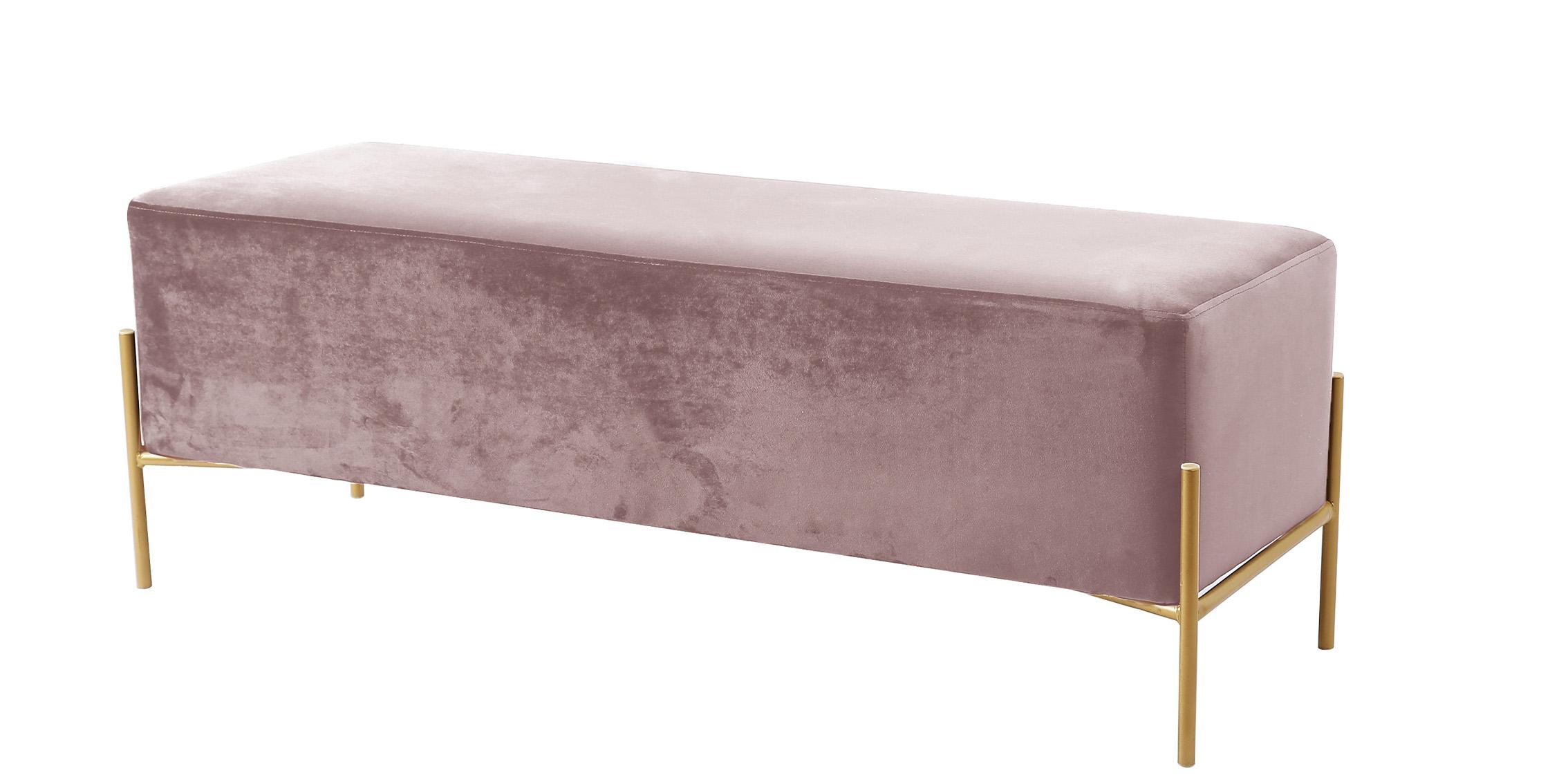 

    
Glam Pink Velvet & Stainless Steel Bench ISLA 143Pink Meridian Contemporary

