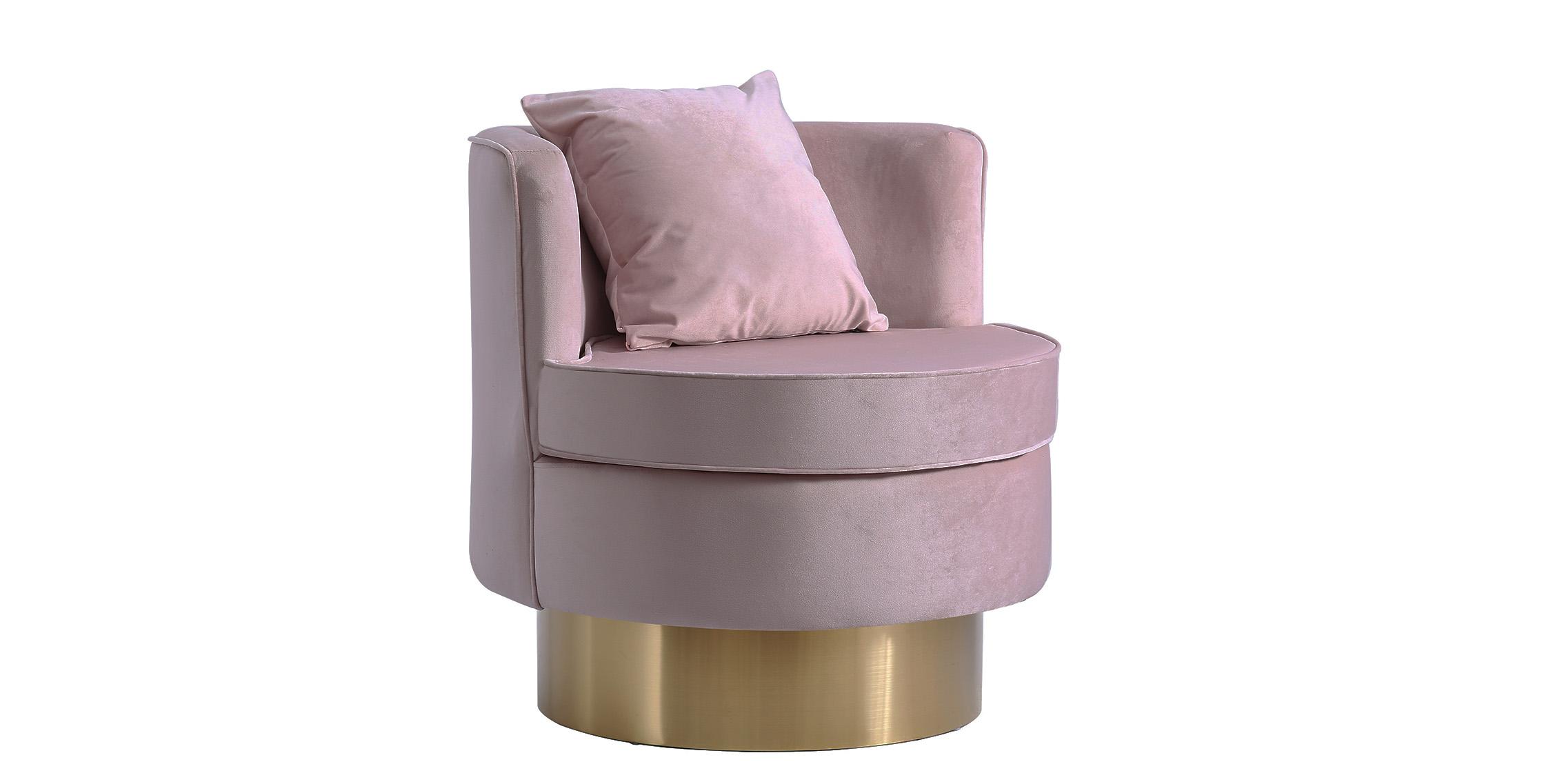 

    
Glam Pink Velvet Swivel Accent Chair 576Pink KENDRA Meridian Modern Contemporary
