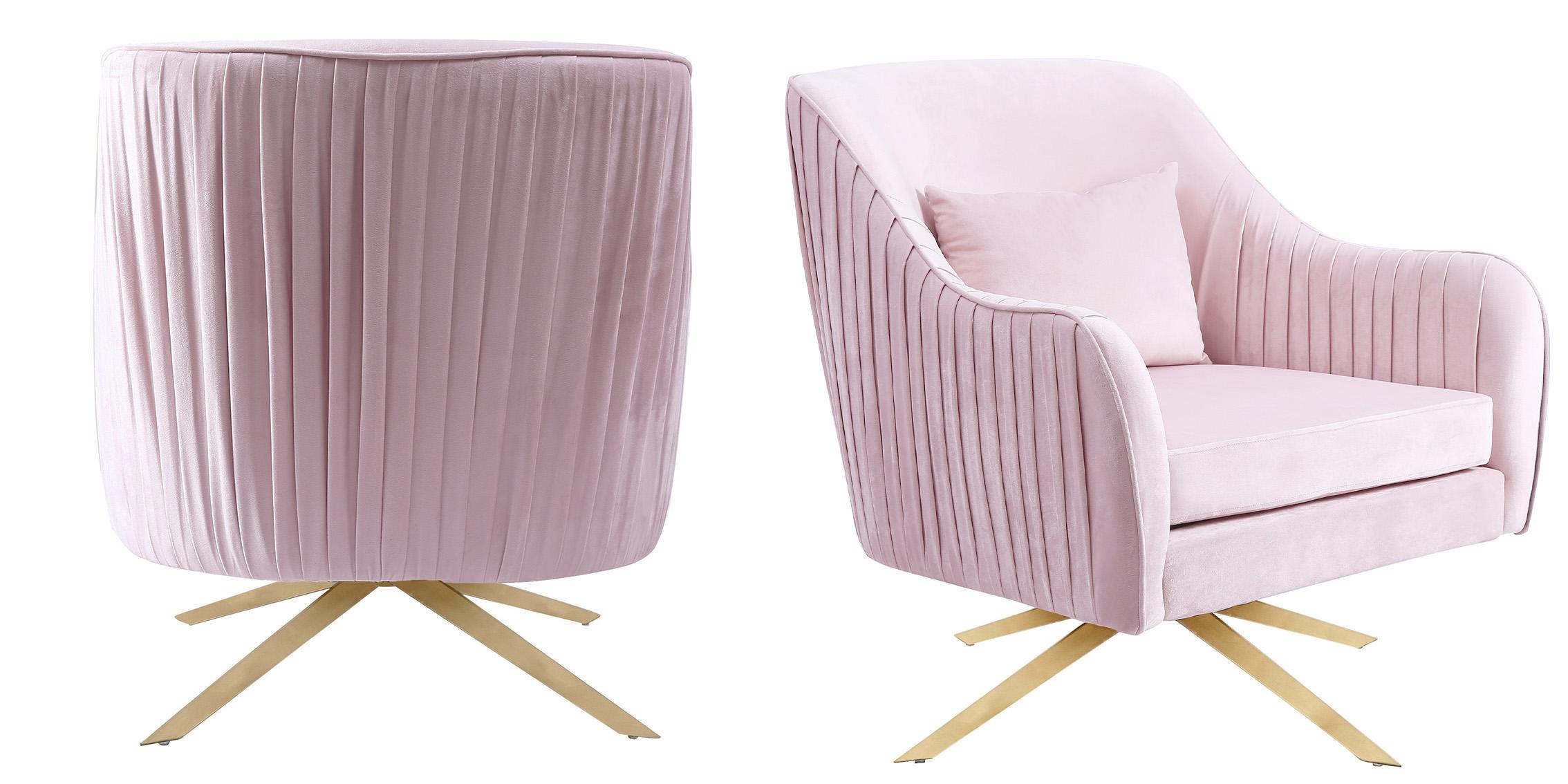

        
704831400434Glam Pink Velvet Swivel Arm Chair PALOMA 585Pink Meridian Contemporary Modern
