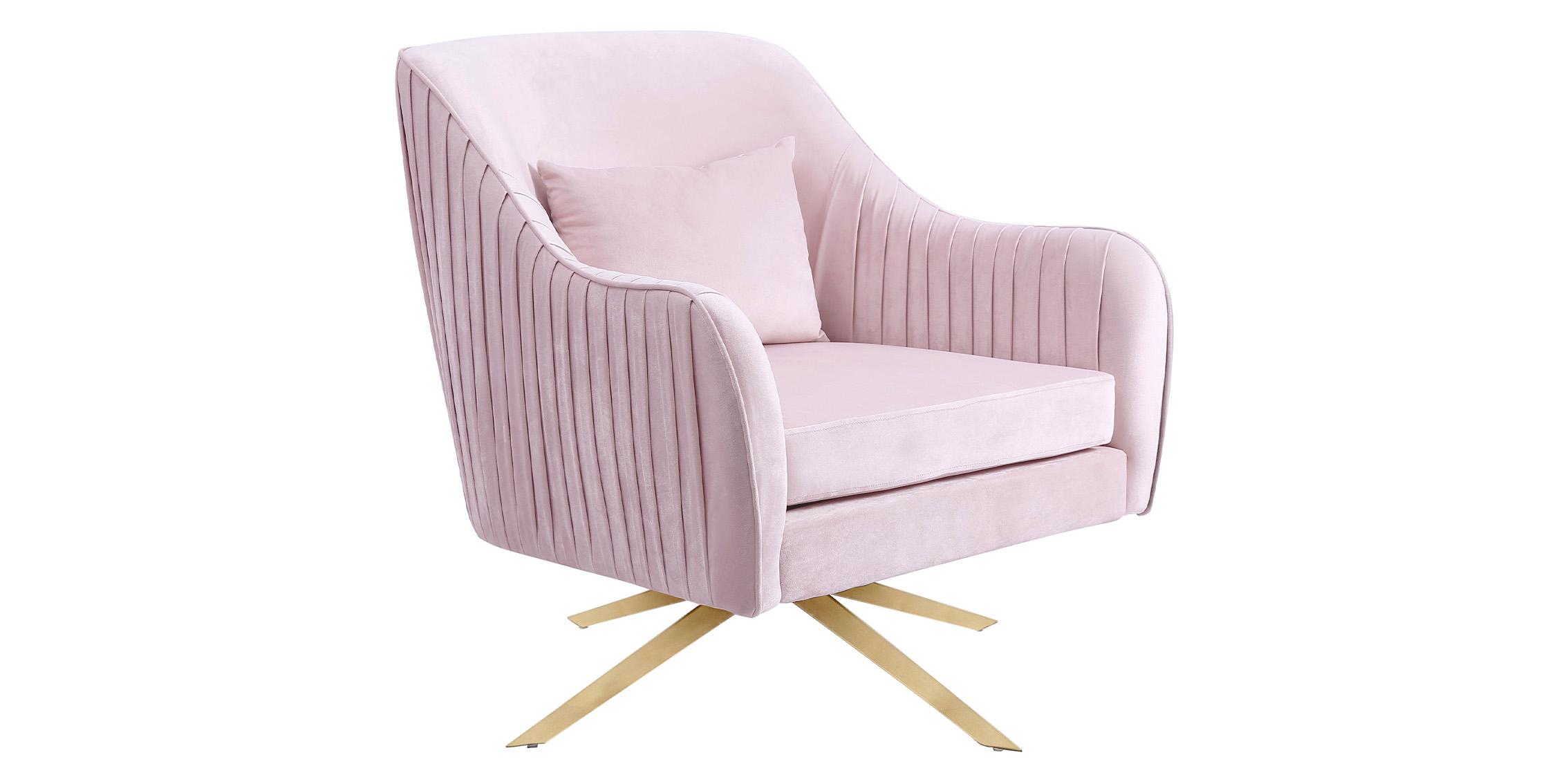 

    
Glam Pink Velvet Swivel Arm Chair PALOMA 585Pink Meridian Contemporary Modern

