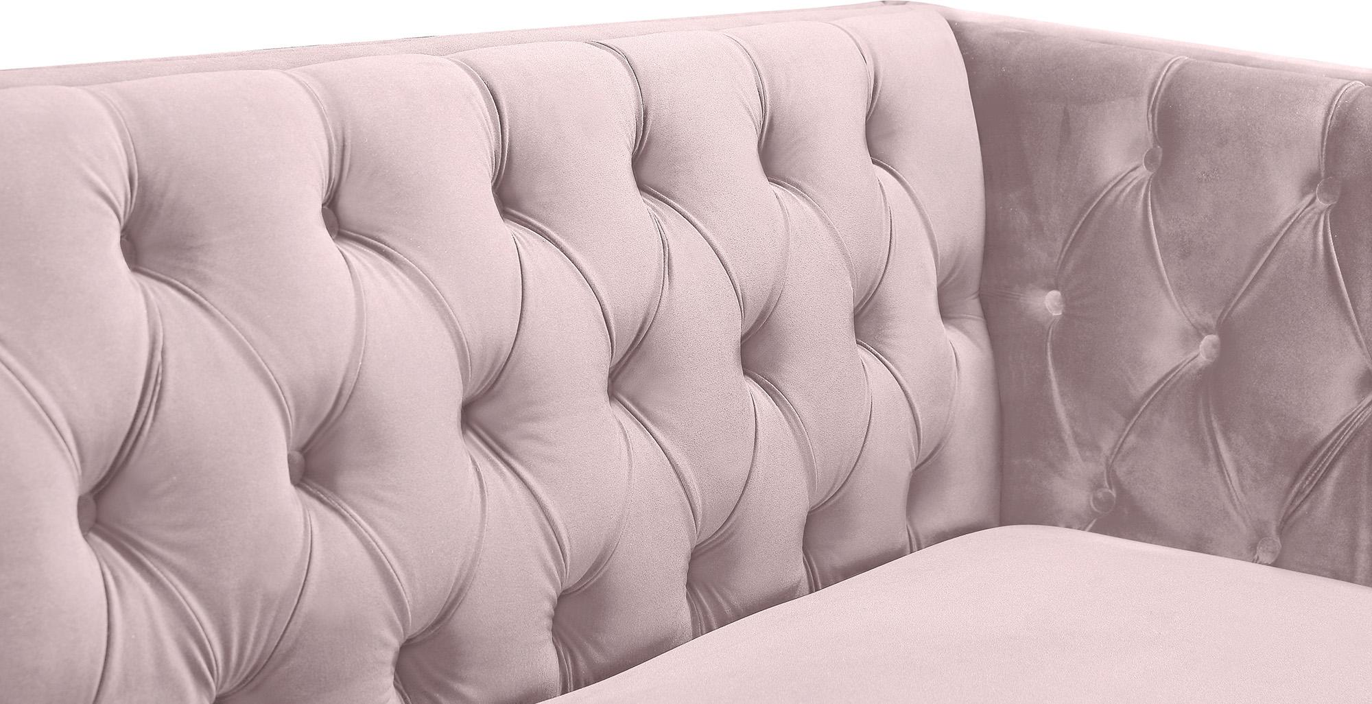 

    
652Pink-S-Set-2 Glam Pink Velvet Sofa Set 2Pcs MICHELLE 652Pink Meridian Contemporary Modern

