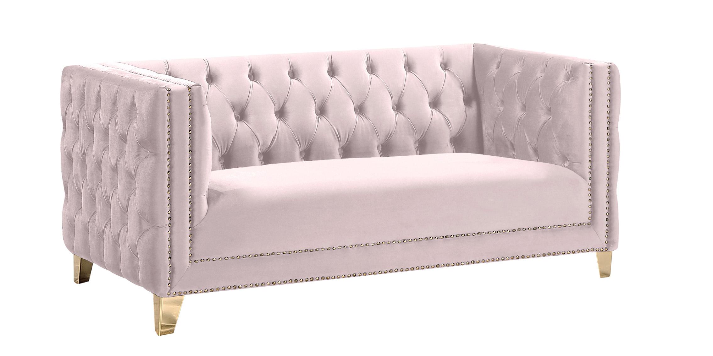 

        
Meridian Furniture MICHELLE 652Pink-S-Set-3 Sofa Set Pink Velvet 753359804415
