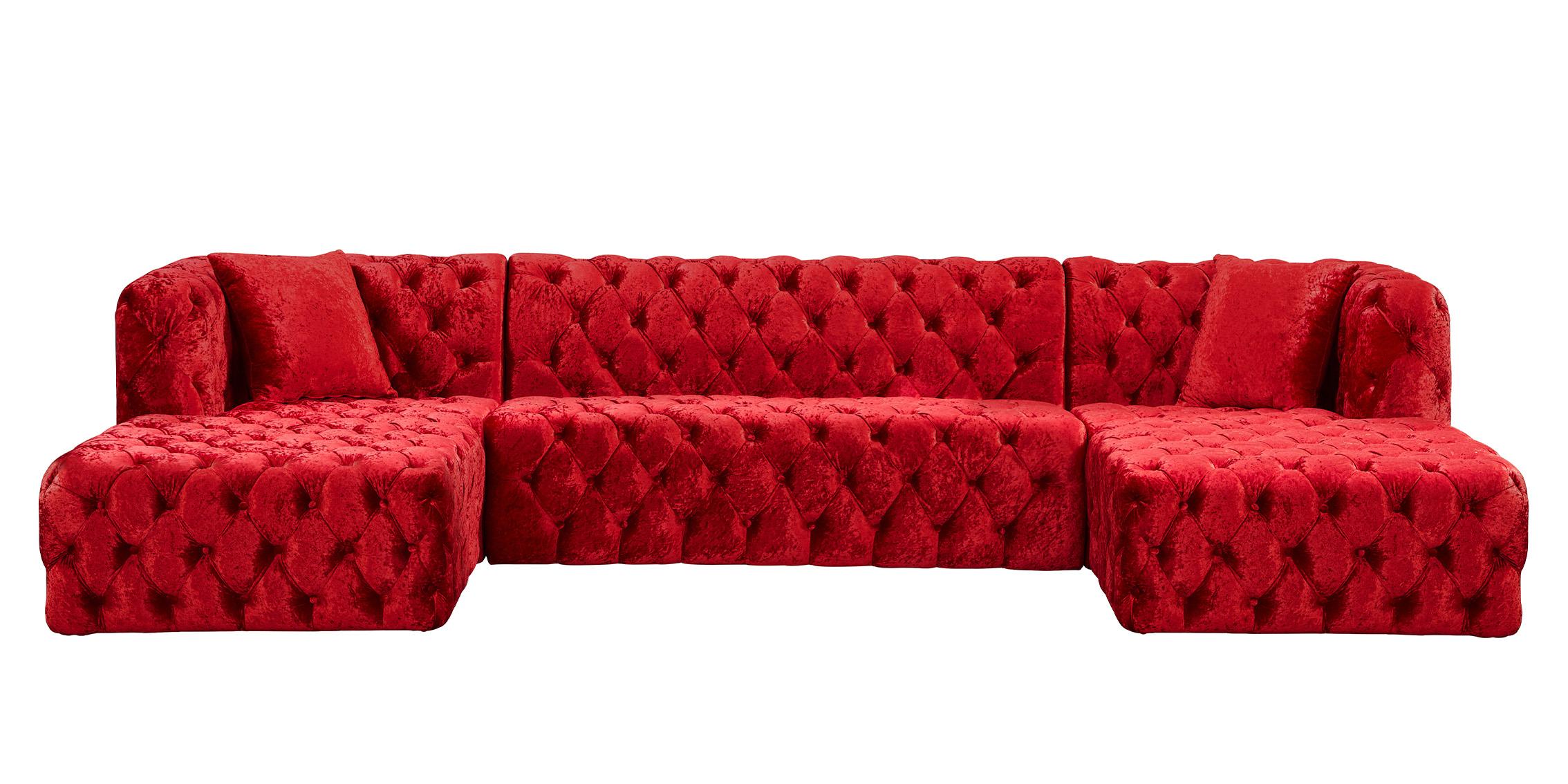 

    
094308254944COCO 676Red Modular Sectional Sofa
