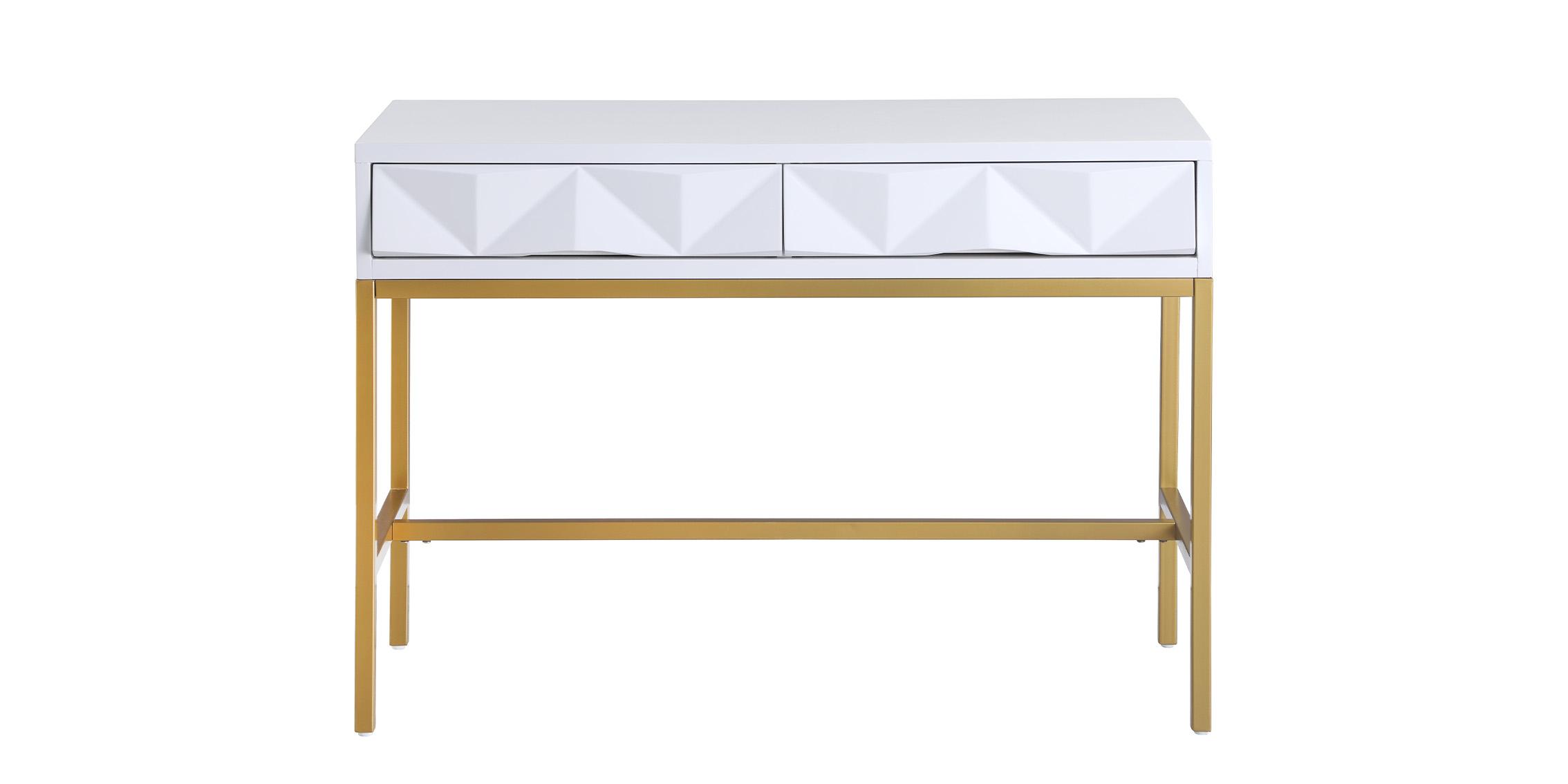 

        
Meridian Furniture PANDORA 426-T Console Table White/Gold  704831406757
