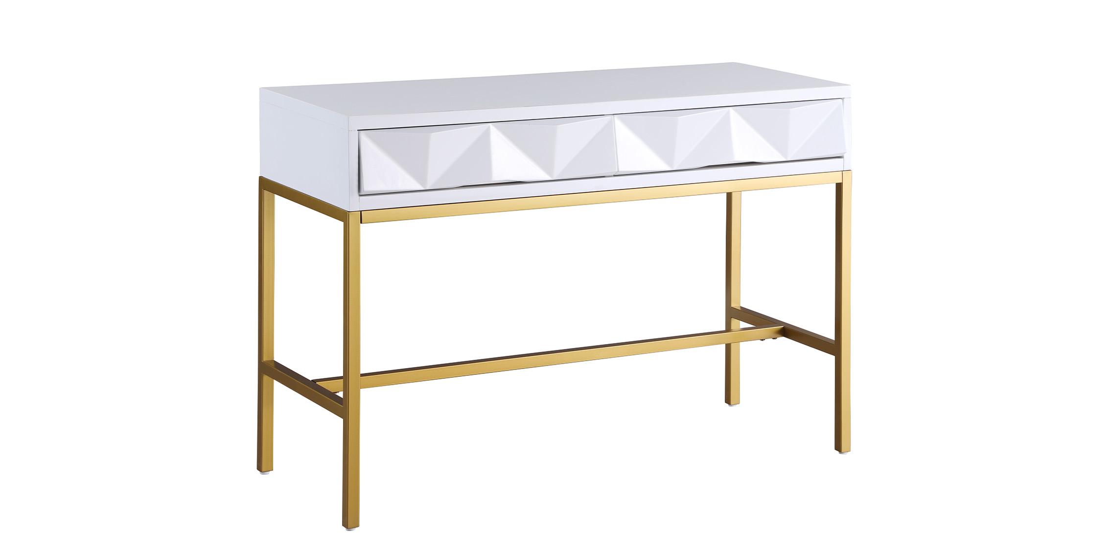 Contemporary, Modern Console Table PANDORA 426-T 426-T in White, Gold 
