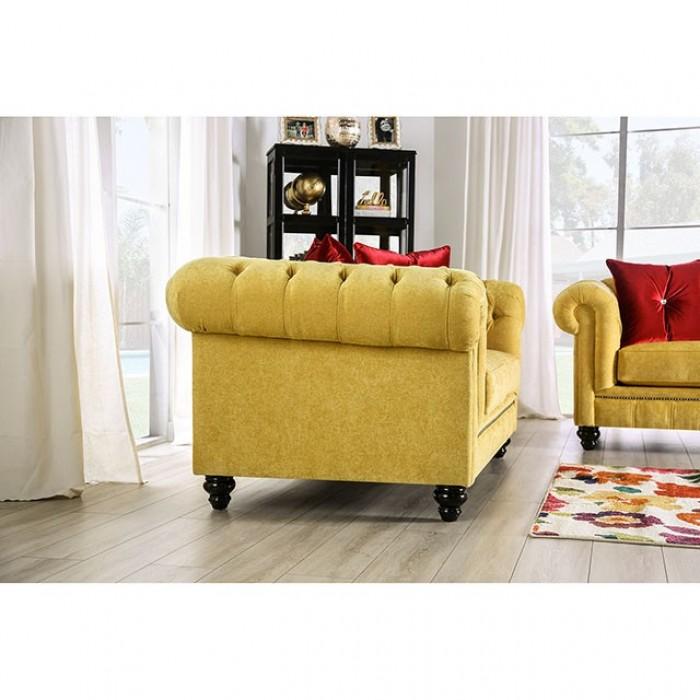

    
Glam Royal Yellow & Red Microfiber Loveseat Furniture of America SM2284-LV Eliza
