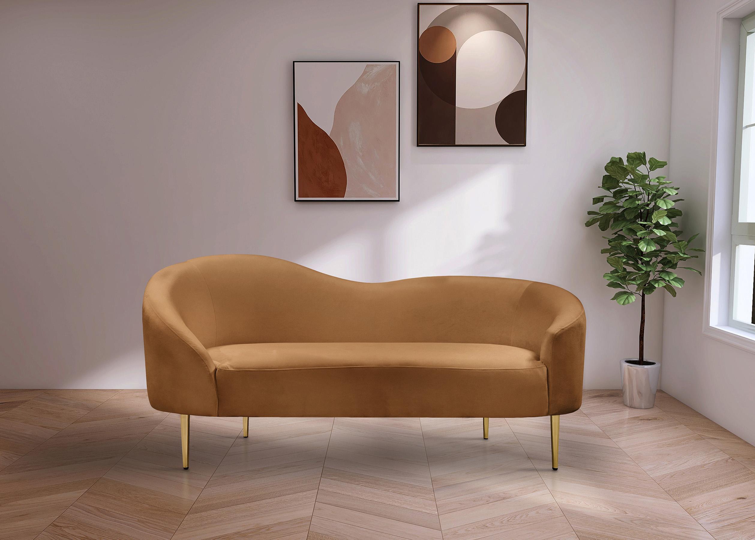

    
 Shop  Glam Saddle Velvet Sofa Set 3Pcs RITZ 659Saddle-S Meridian Contemporary Modern
