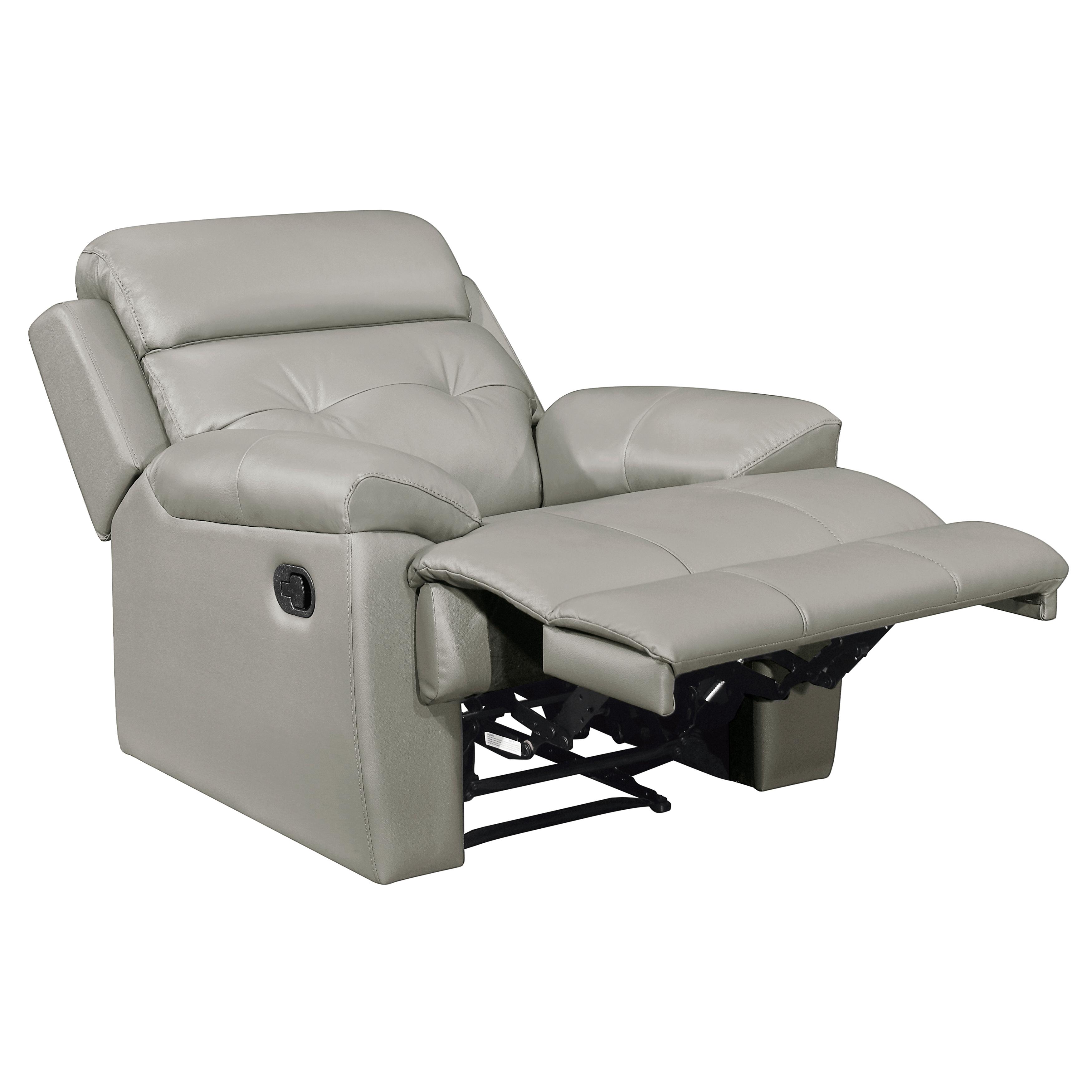 

    
Homelegance 9529SVE-1 Lambent Reclining Chair Light Gray 9529SVE-1

