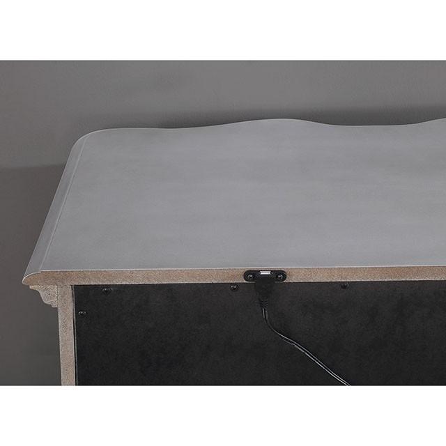 

                    
Buy Glam Silver Solid Wood King Panel Bedroom Set 6PCS Furniture of America Aalok CM7864-EK-6PCS

