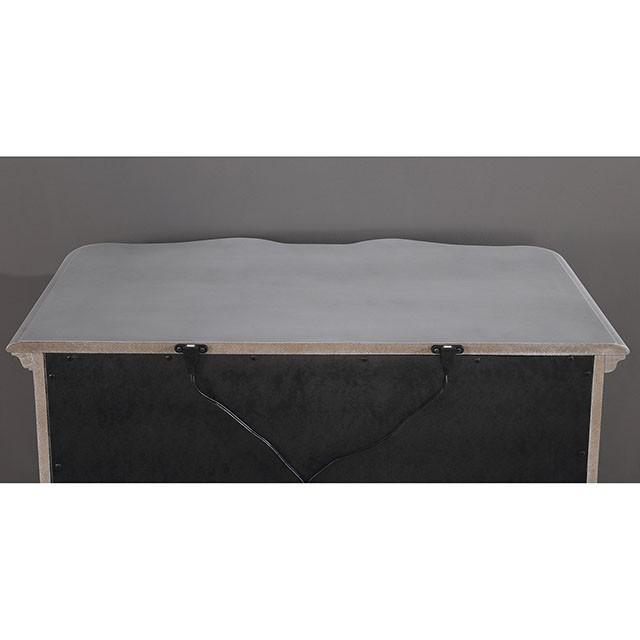 

    
Glam Silver Solid Wood Nightstand Furniture of America Aalok CM7864N-N
