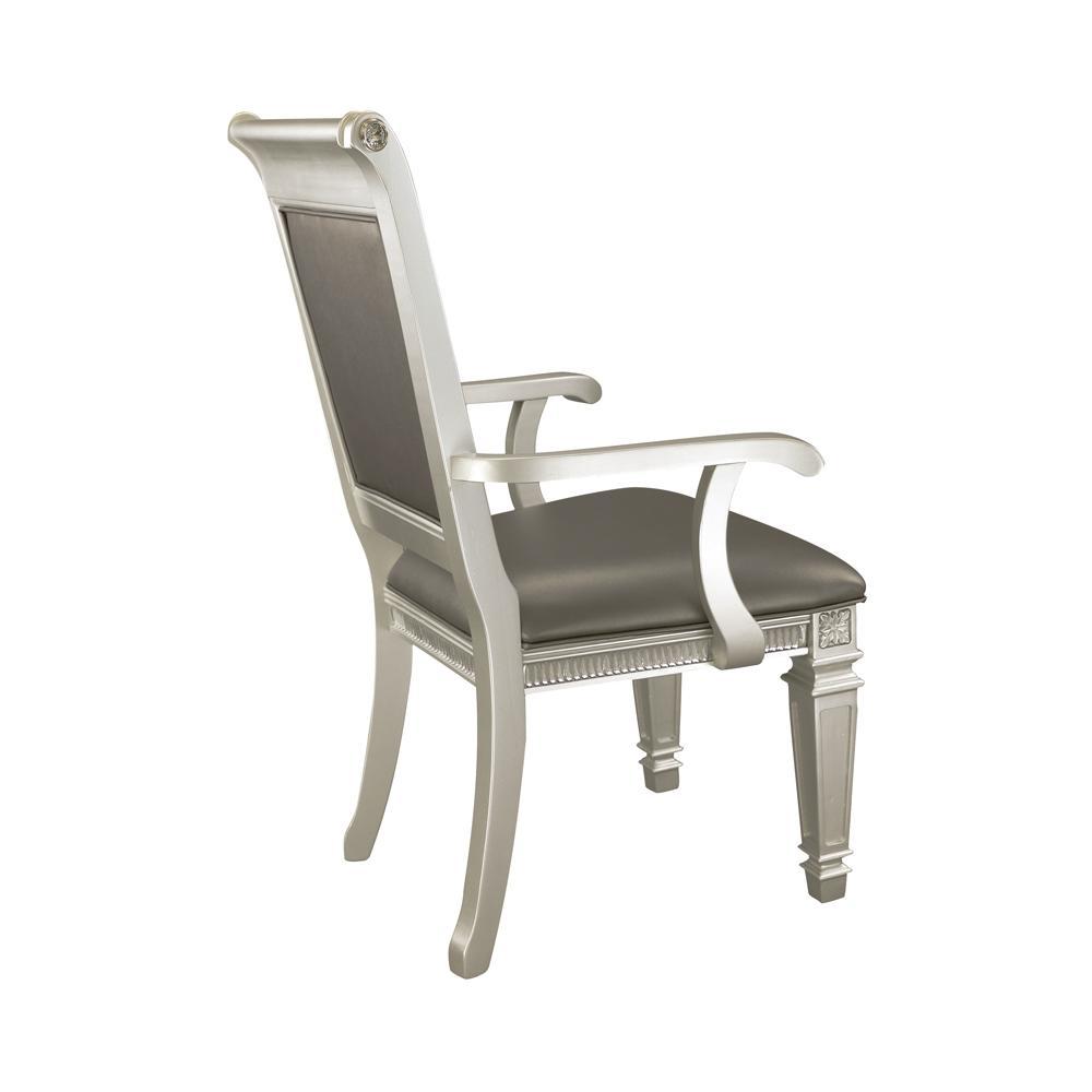 

    
Homelegance 1958A Bevelle Arm Chair Set Silver 1958A
