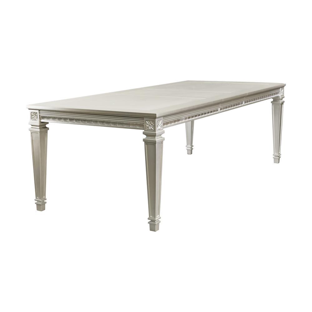 

                    
Homelegance 1958-96 Bevelle Dining Table Silver  Purchase 

