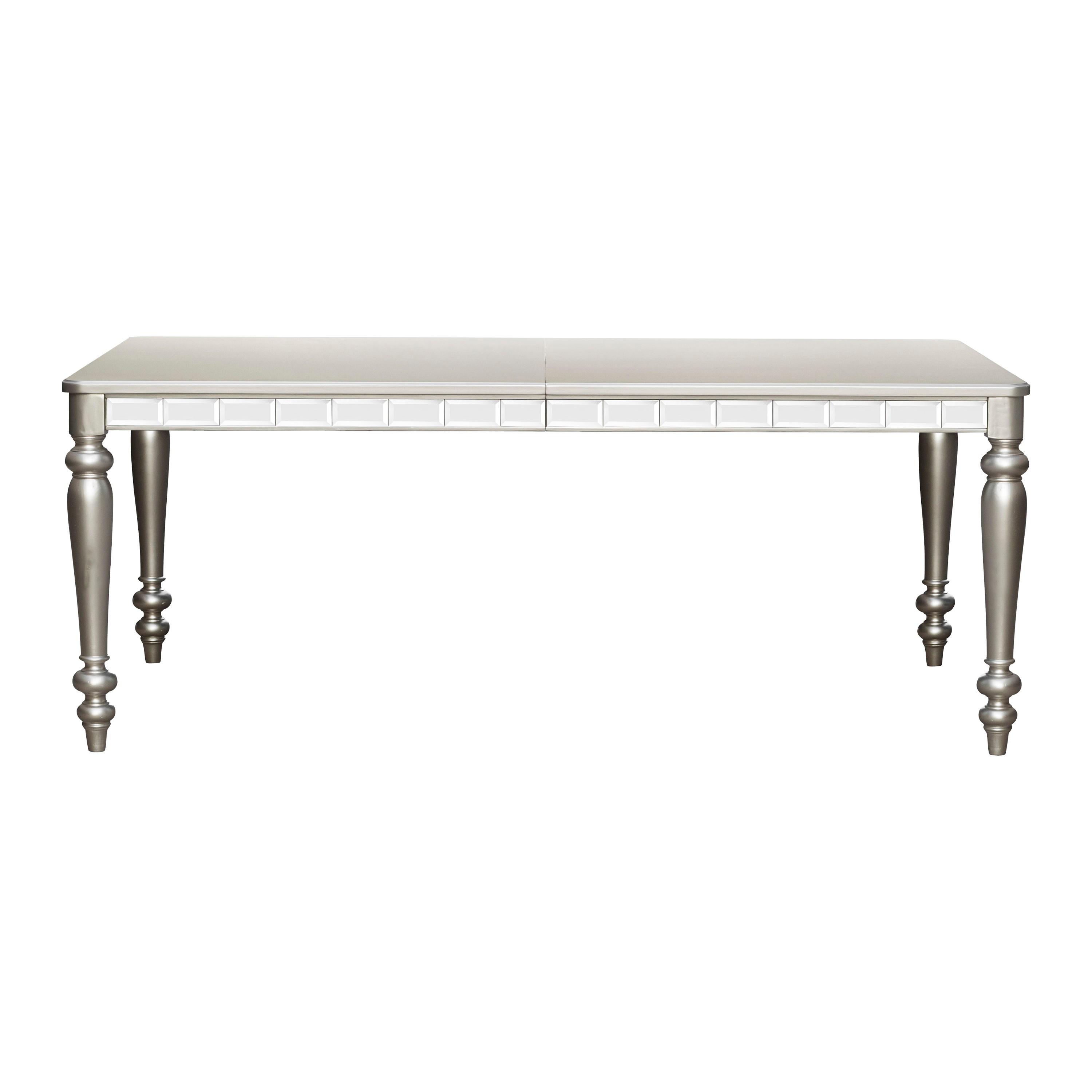 Modern Dining Table 5477N-96 Orsina 5477N-96 in Silver 