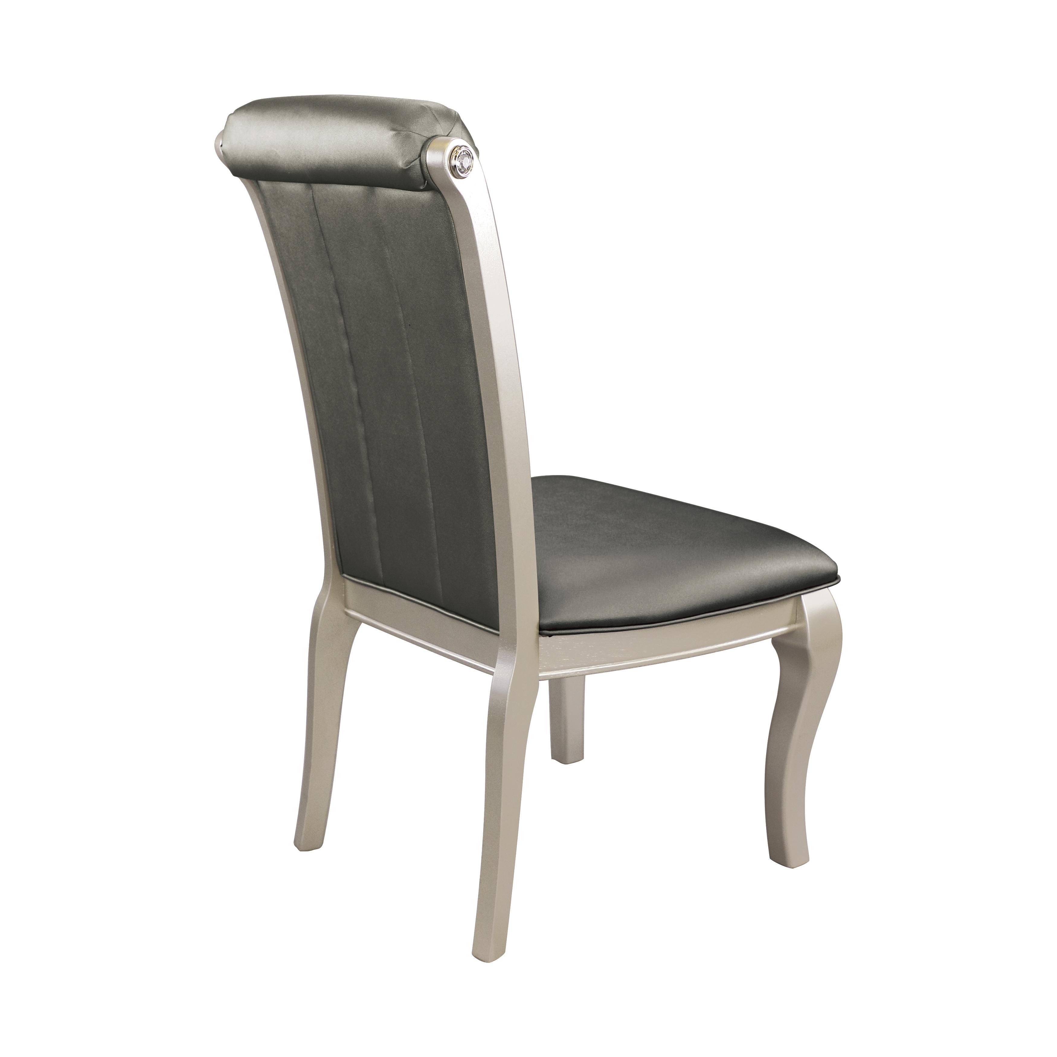 

    
Homelegance 5546S Crawford Side Chair Set Silver 5546S
