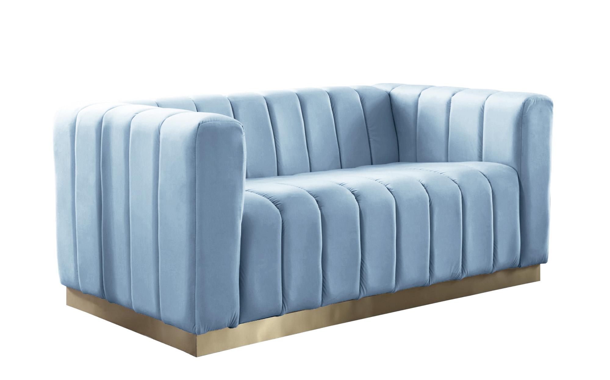 

    
Meridian Furniture MARLON 603SkyBlu-S-Set-2 Sofa Set Light Blue/Gold 603SkyBlu-S-Set-2

