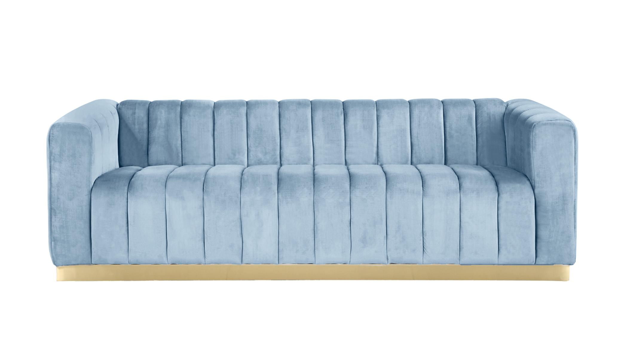 

        
704831408607Glam Sky Blue Velvet Tufted Sofa Set 3Pcs MARLON 603SkyBlu-S Meridian Modern
