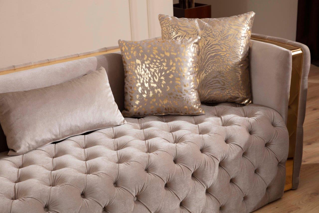 

        
698781136256Naomi Button Tufted 2Pc Sofa Set With Velvet Fabric And Gold Accent In Off White Galaxy
